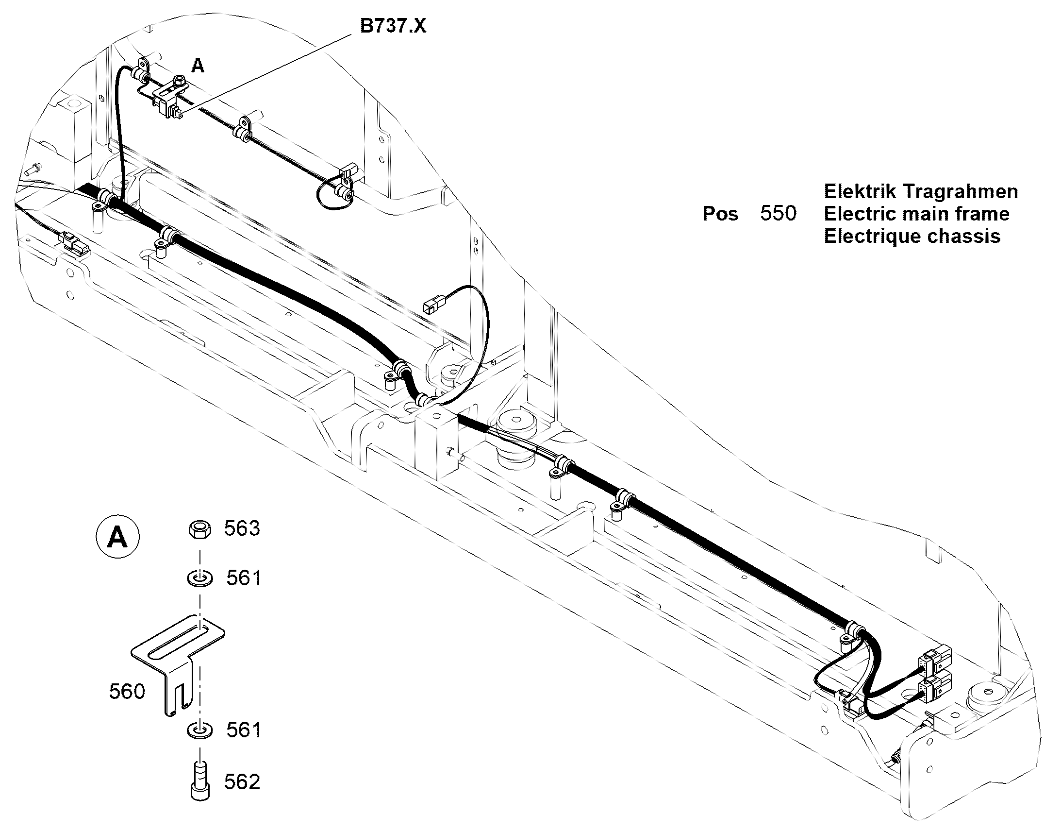 ЭЛЕКТРИКА НЕСУЩАЯ РАМА 12817049 LIEBHERR