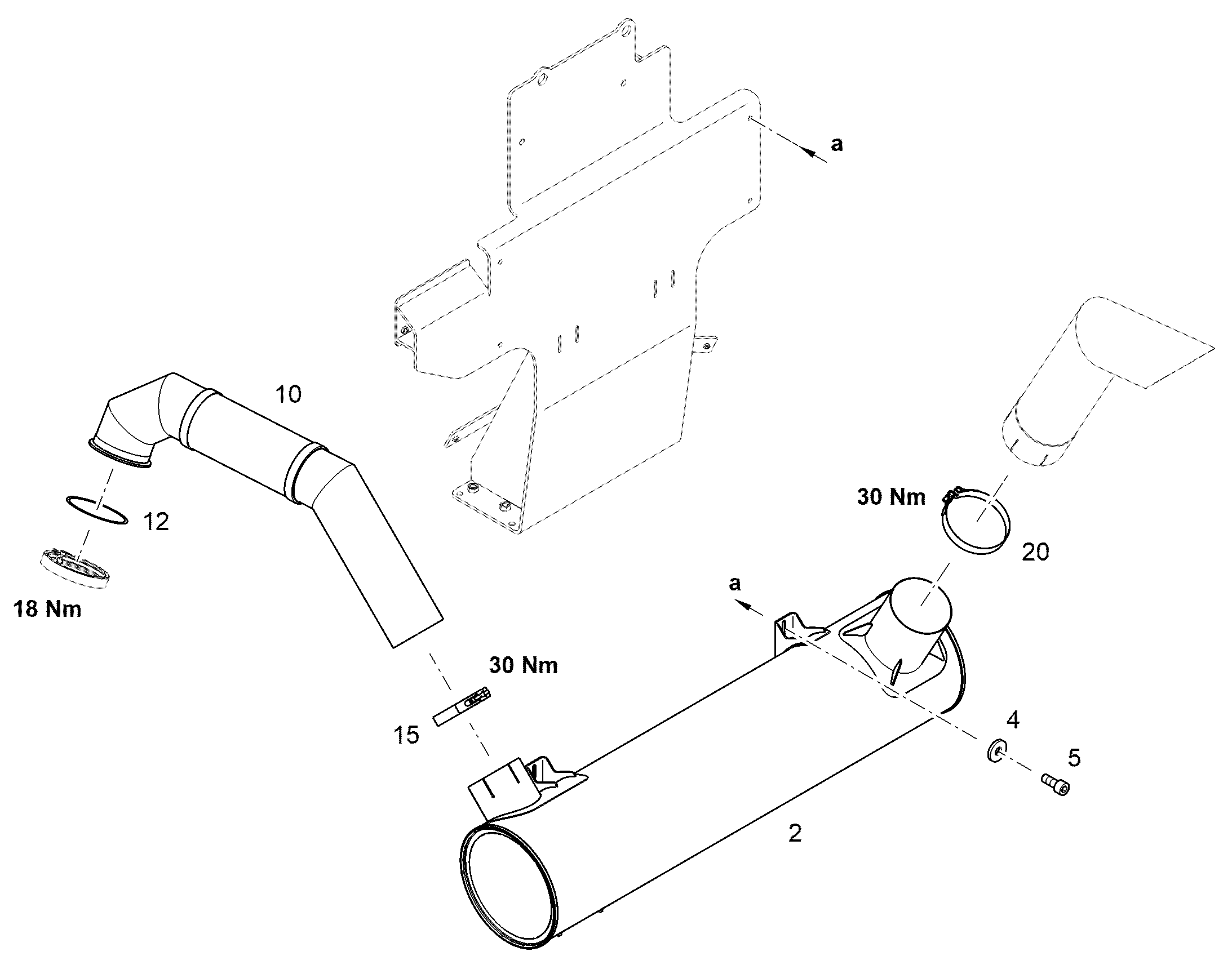 ХОМУТ ПЛОСКИЙ D=145 EDELSTAHL 12231072 LIEBHERR