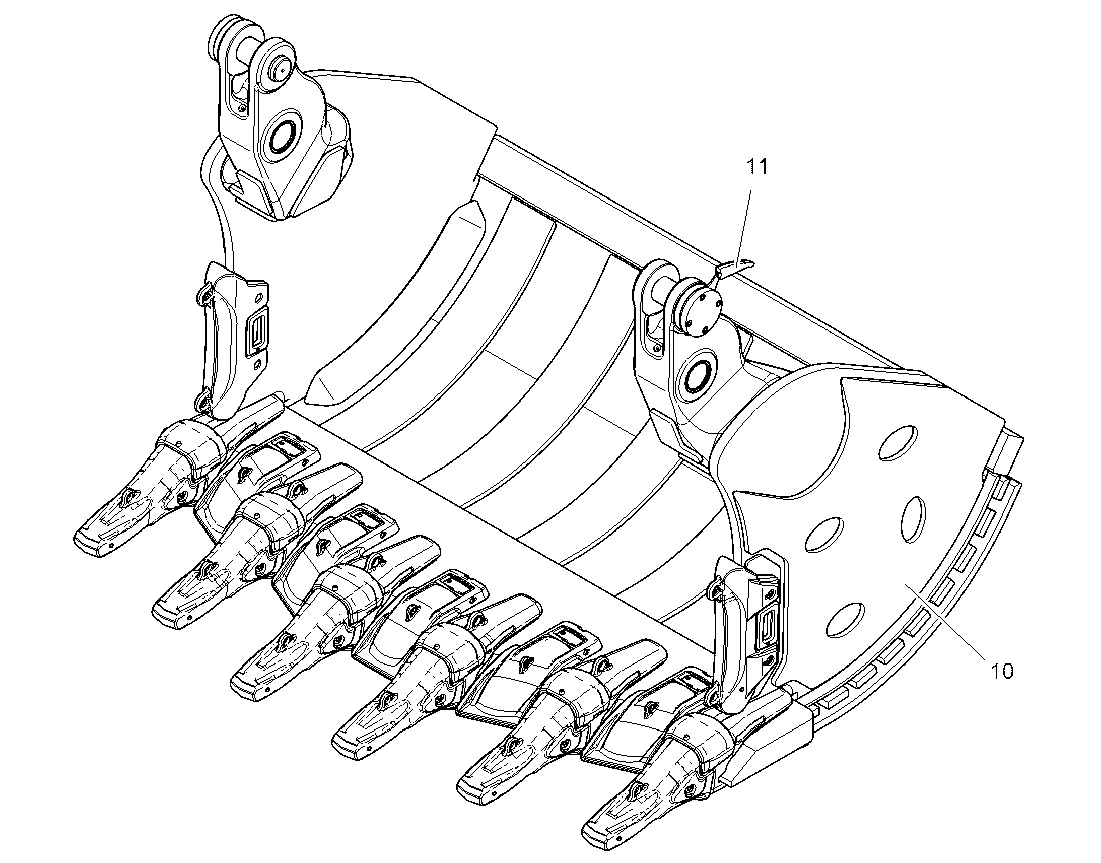 КРЫШКА КОВША 2700MM 5,1M3 12557780 LIEBHERR