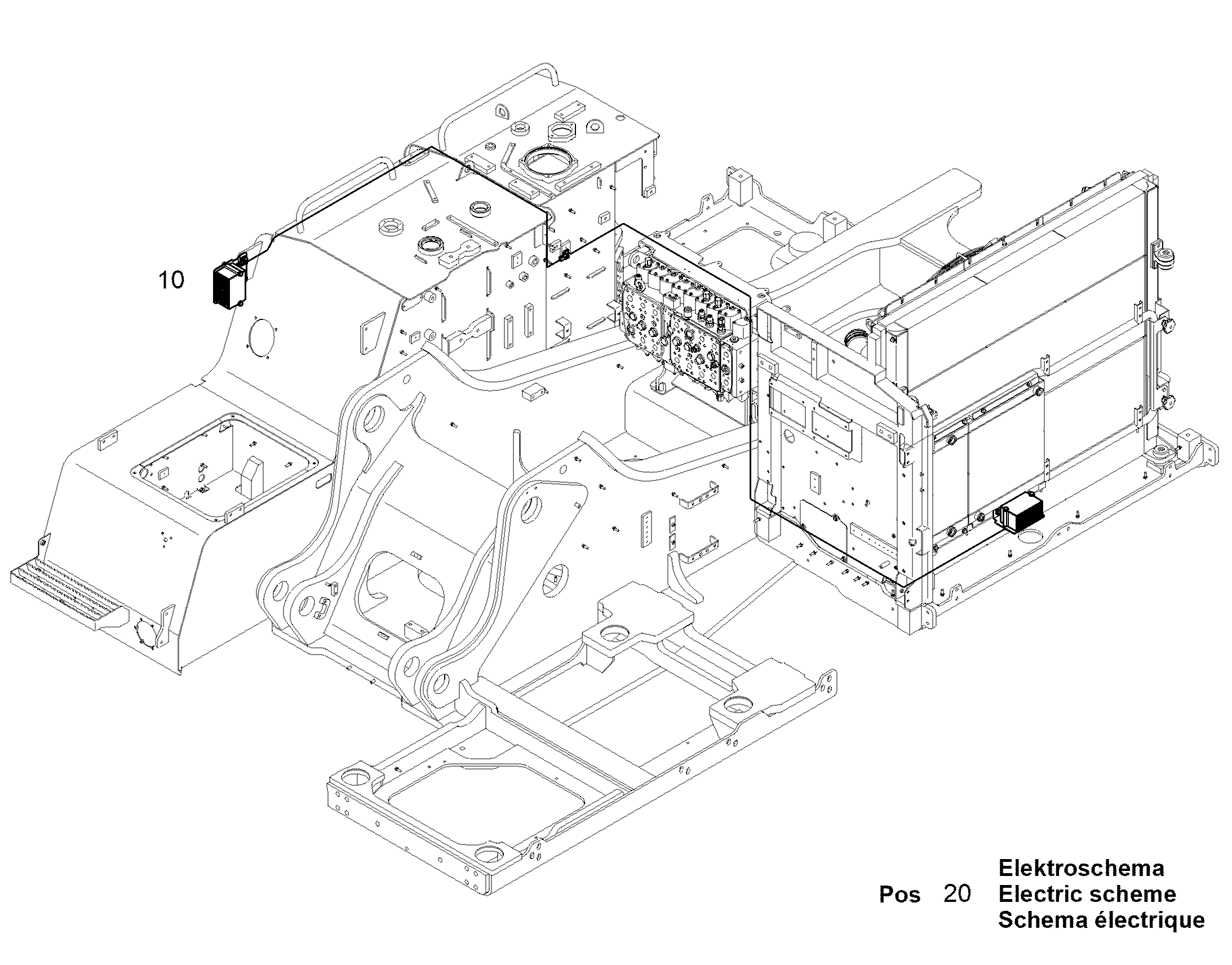 ЭЛЕКТРОСХЕМА W0 11457083 LIEBHERR