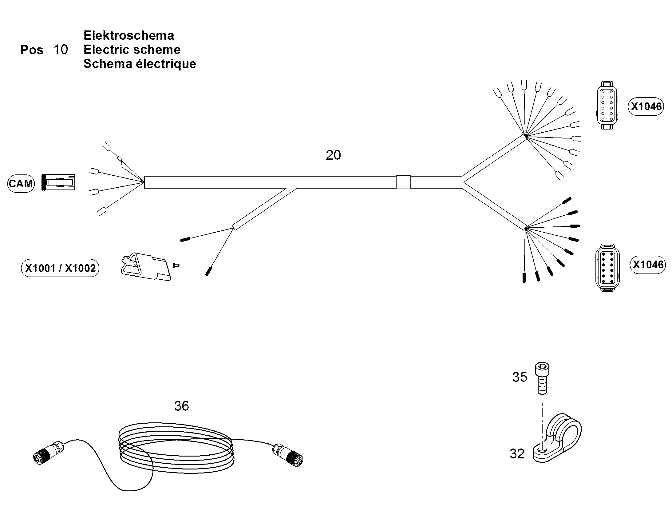 ЭЛЕКТРОСХЕМА 12458003 LIEBHERR