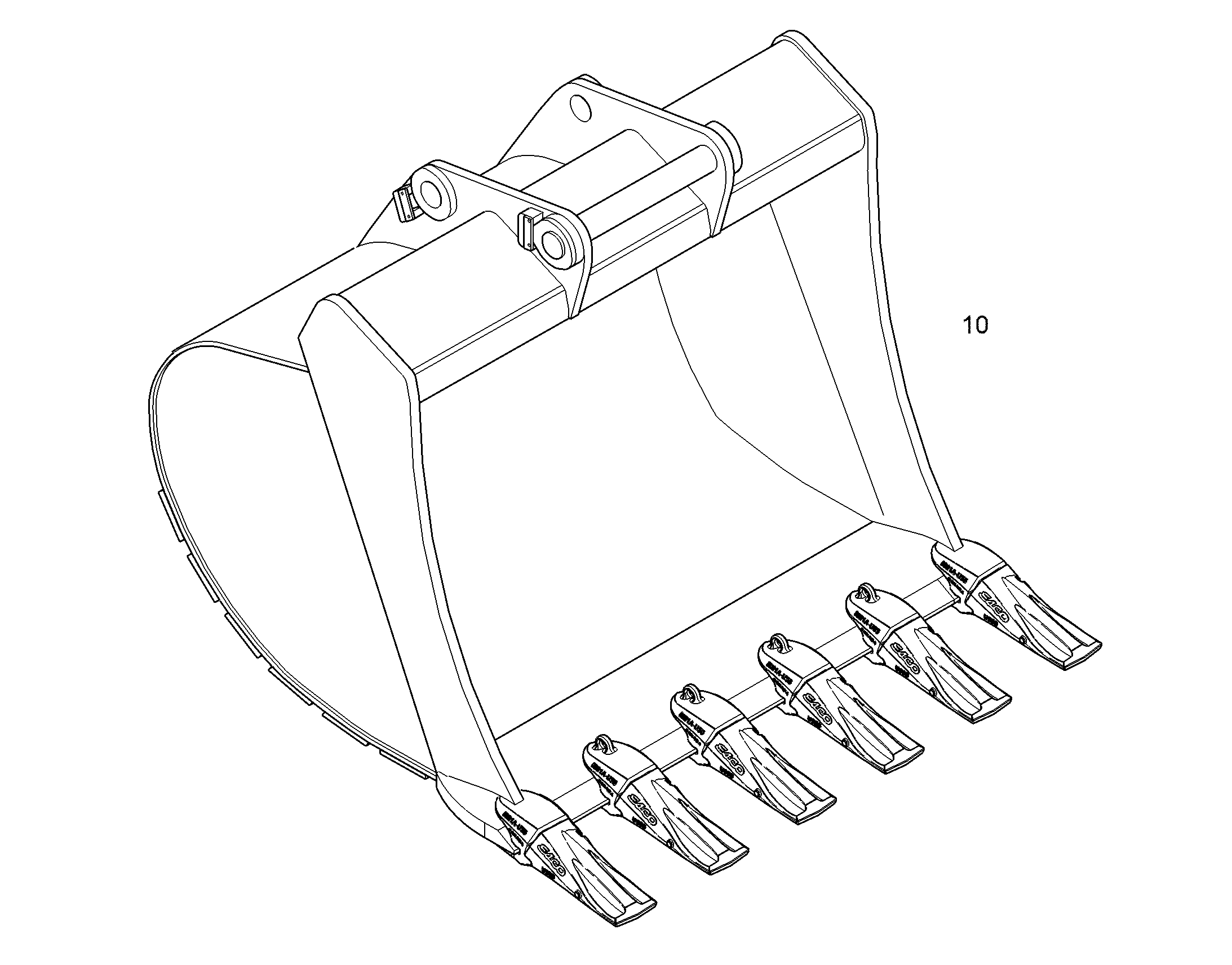 ЛОПАТА ОБРАТНАЯ HD 1850mm 3,00m³ 12850490 LIEBHERR