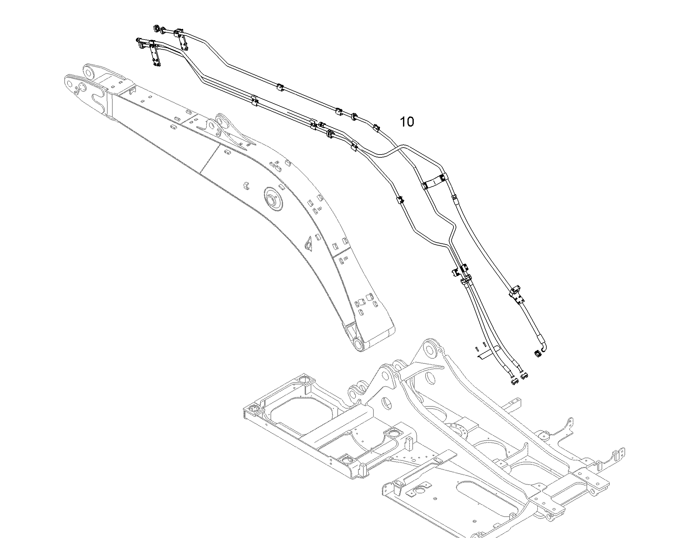 ПРОВОДКА МОНТАЖ AHS 11458475 LIEBHERR