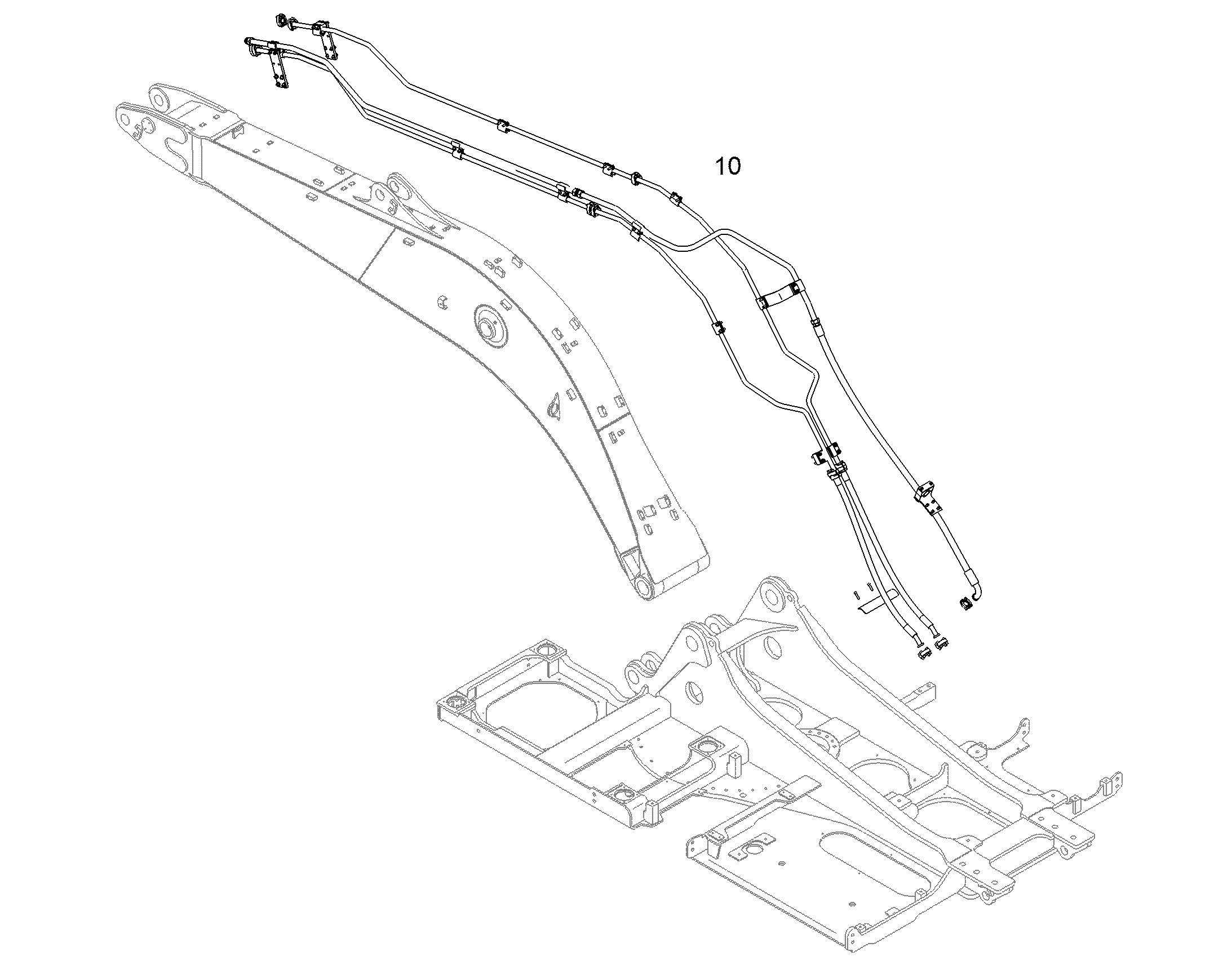 ПРОВОДКА МОНТАЖ AHS 11458480 LIEBHERR