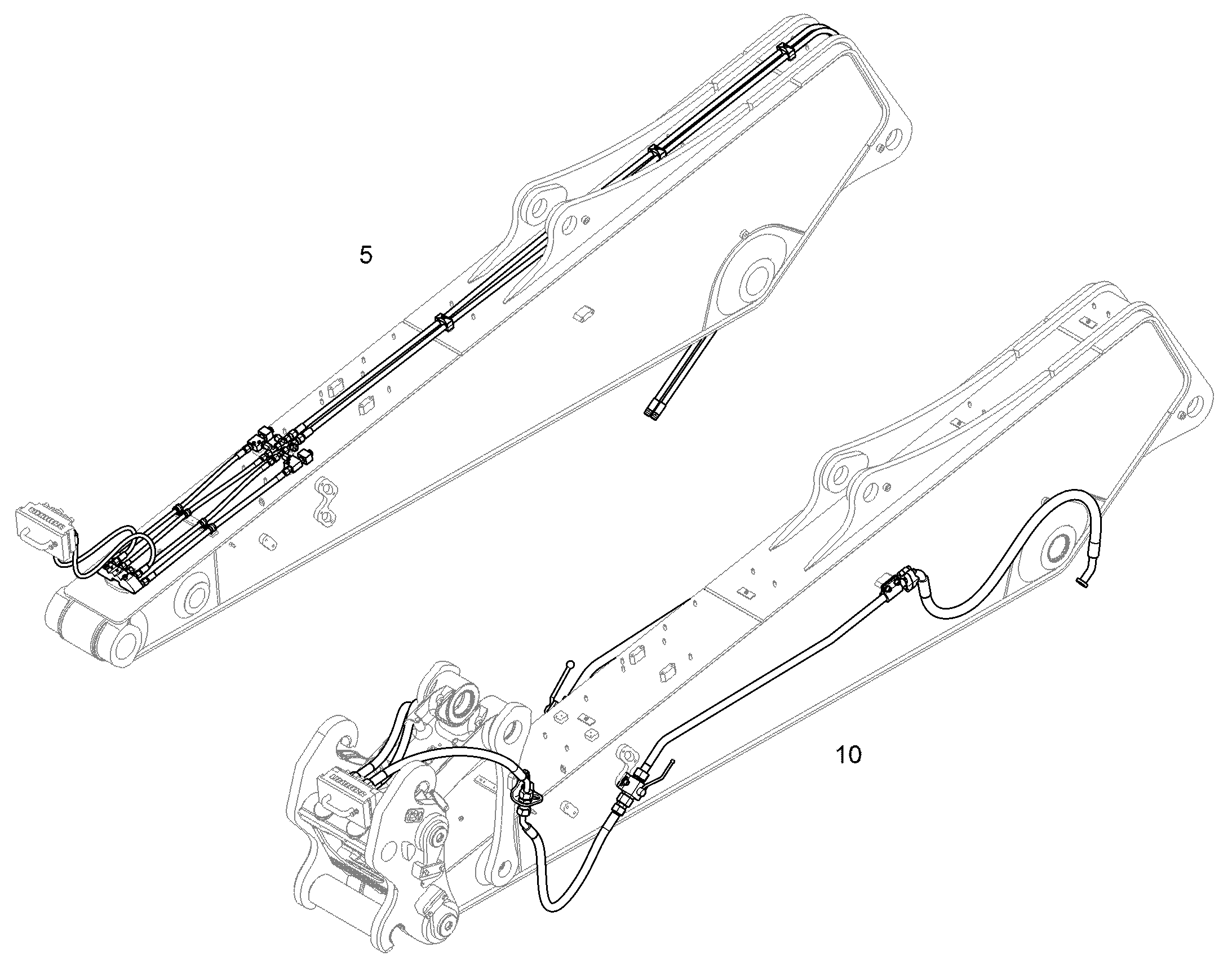 ПРОВОДКА ПРИВОД МЕХ. ПОВОРОТА 11463906 LIEBHERR