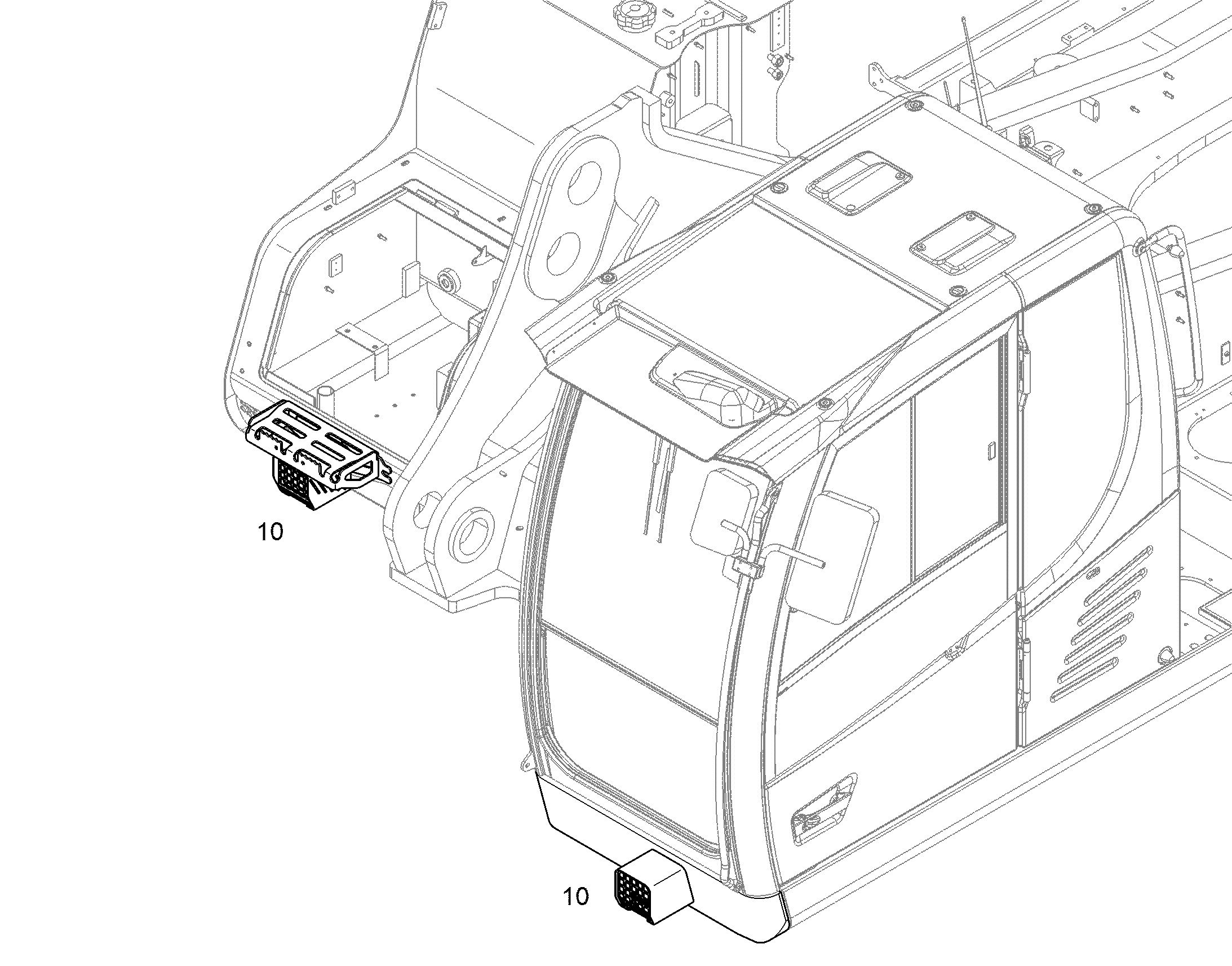 ДОПОЛН.СВЕТОДИОДН.ФАРА НА FOPS 11464813 LIEBHERR
