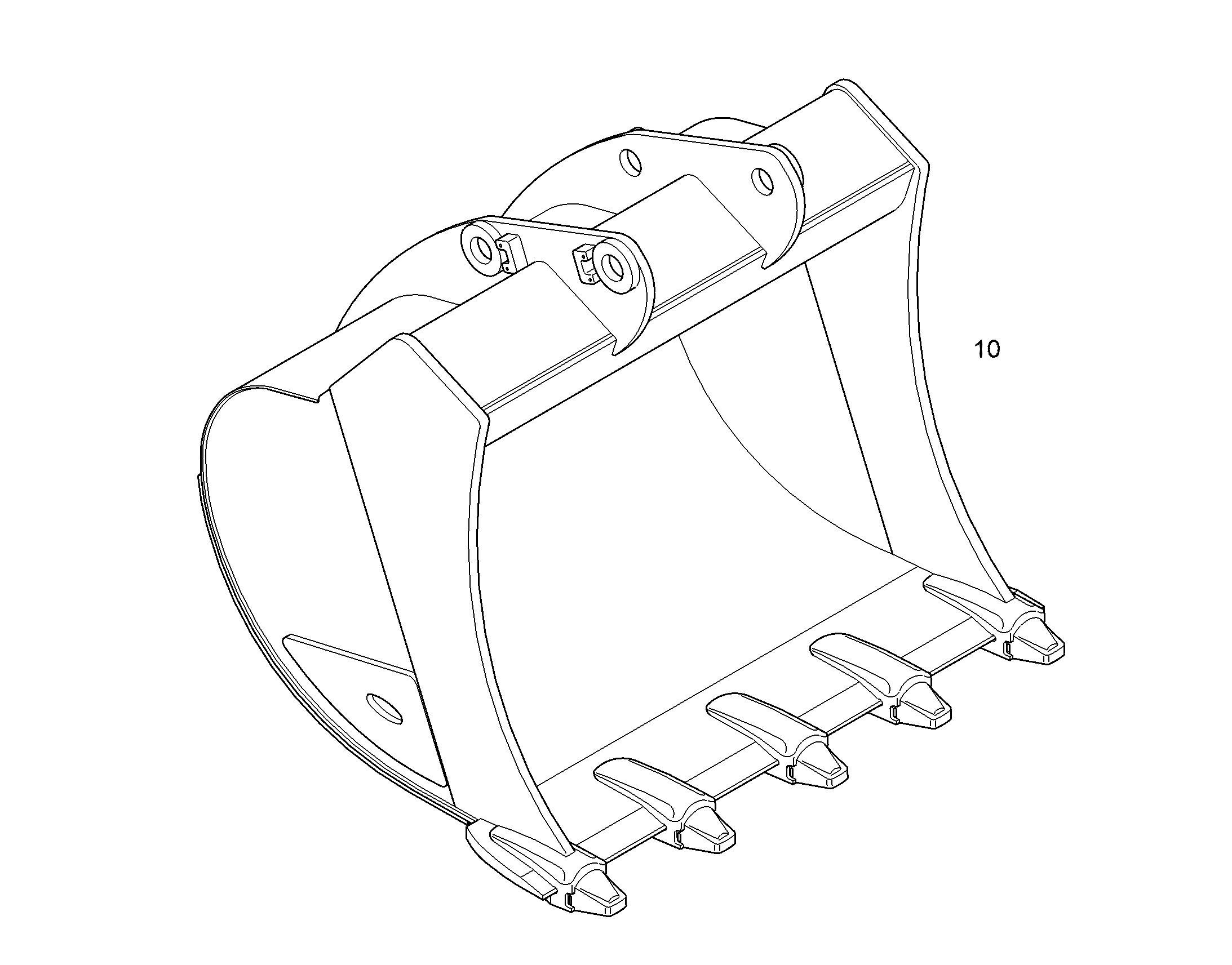 ЛОПАТА ОБРАТНАЯ HD 1650mm 2m³ 11733306 LIEBHERR