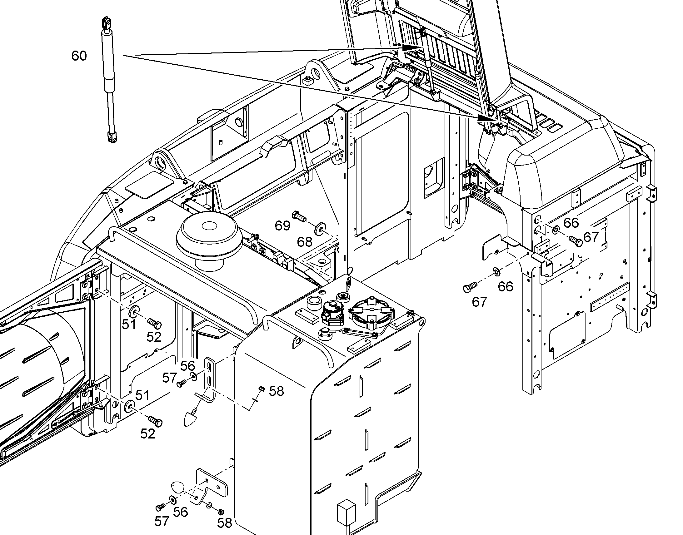 РЕССОРА ГАЗОВАЯ 11696626 LIEBHERR