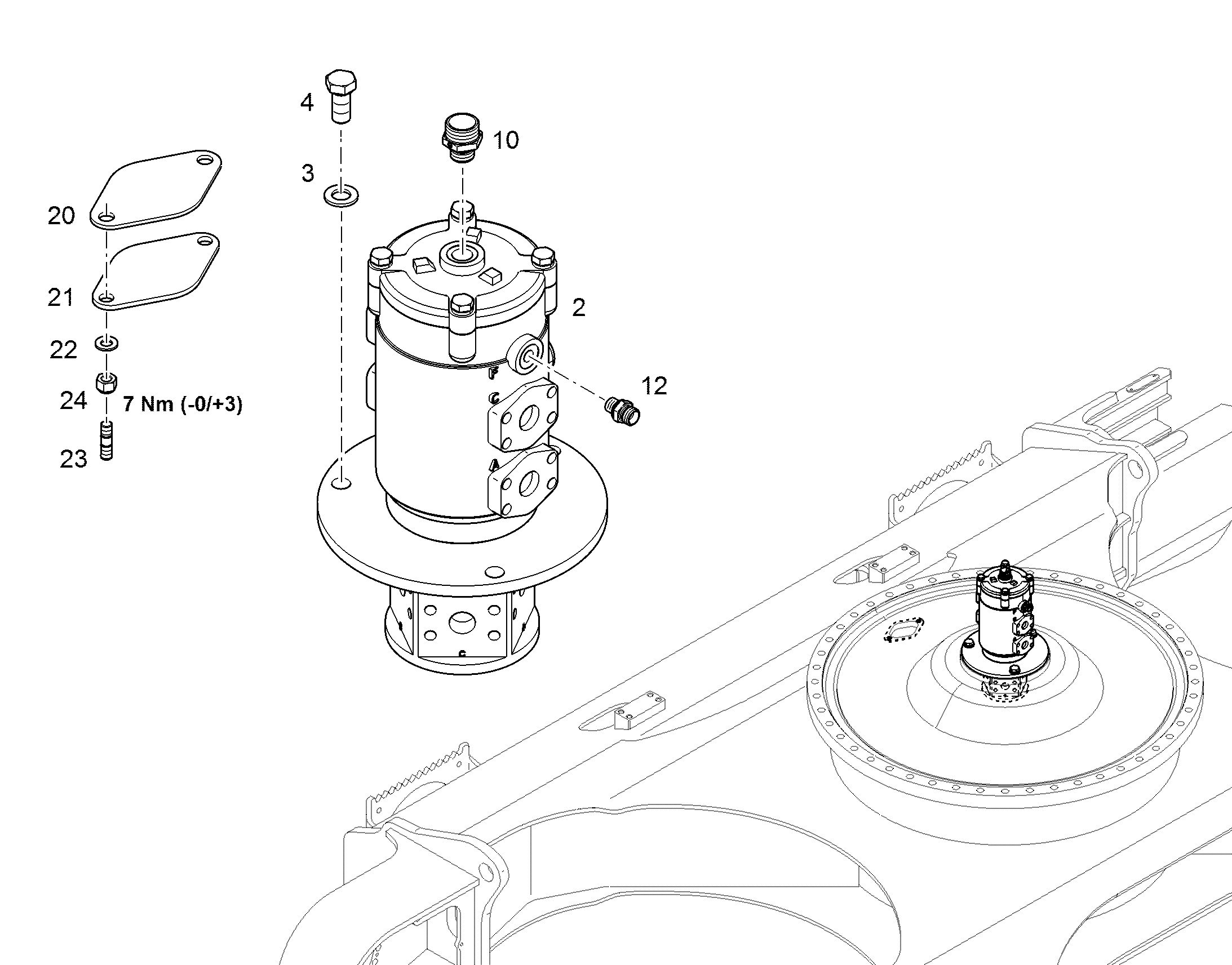 ПЛАСТИНА ЗАПОРНАЯ 12410152 LIEBHERR