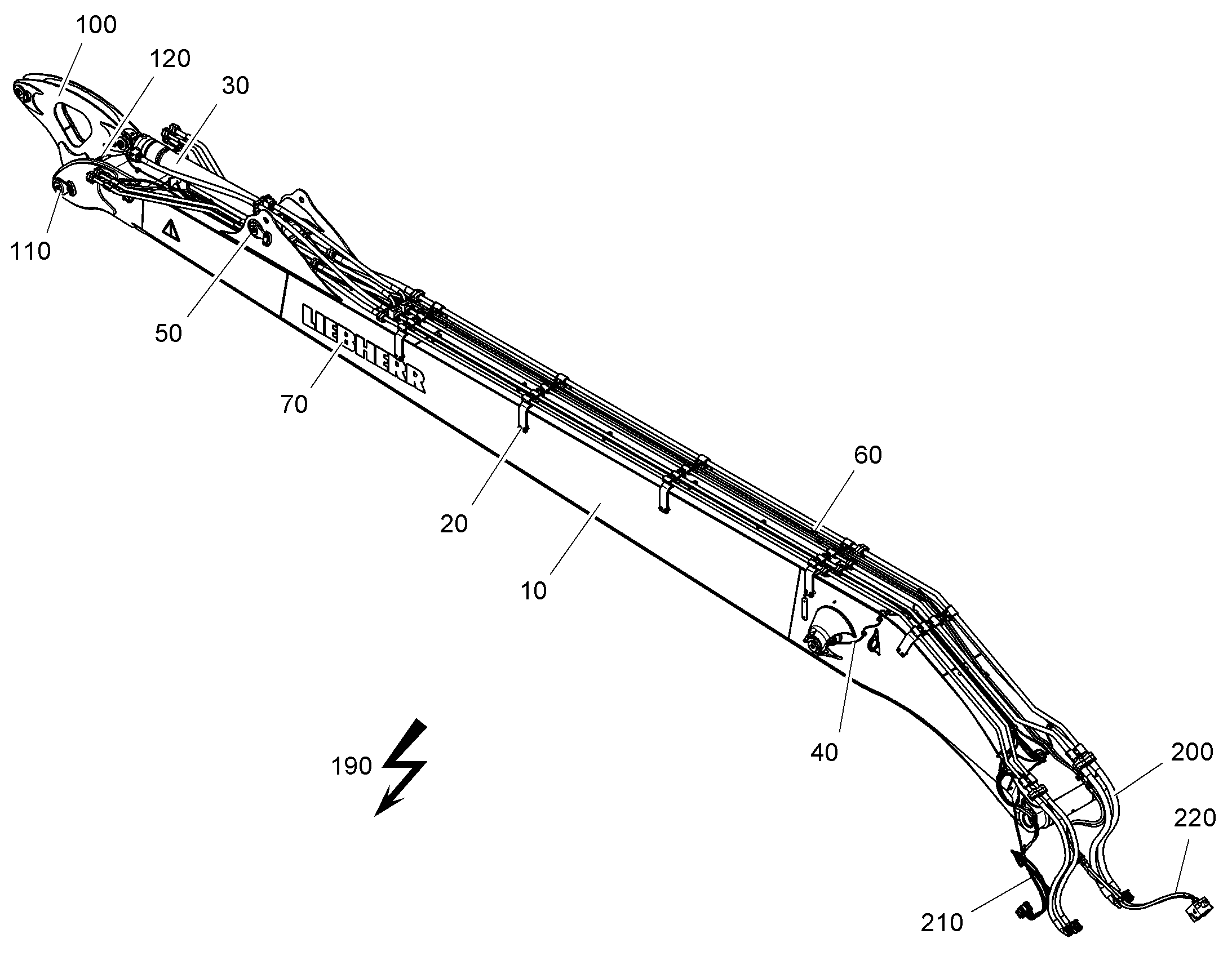 ПРОВОДКА ПРИВОД МЕХ. ПОВОРОТА 11734862 LIEBHERR