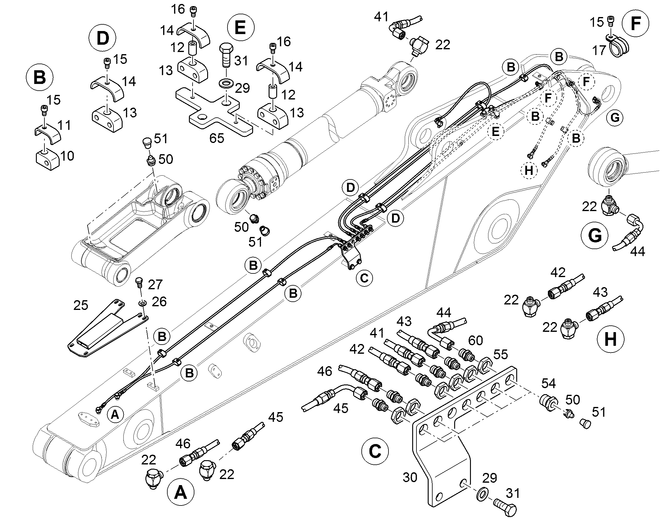 ШЛАНГ 4X2210 11830297 LIEBHERR