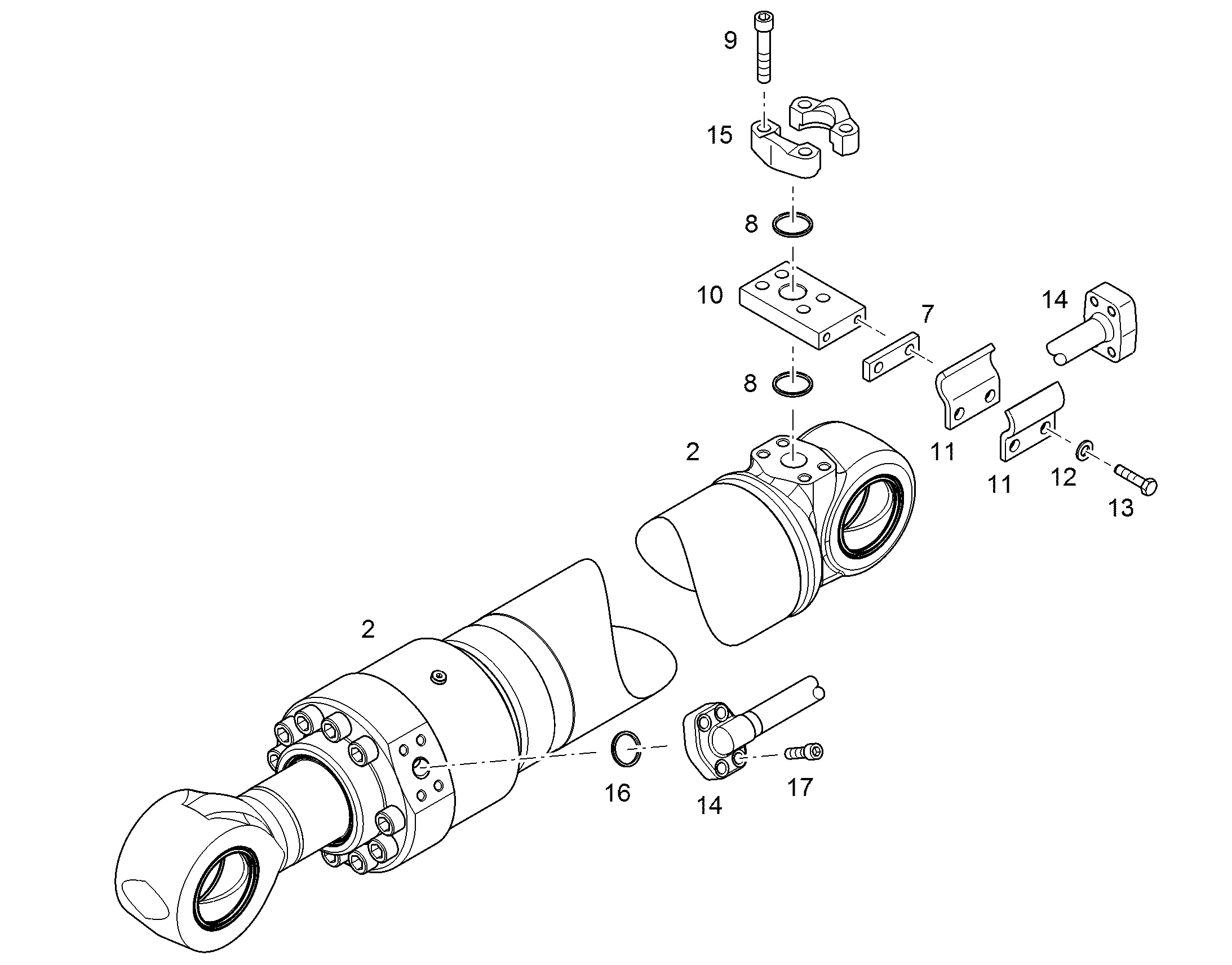 ГИДРОЦИЛИНДР 11692544 LIEBHERR