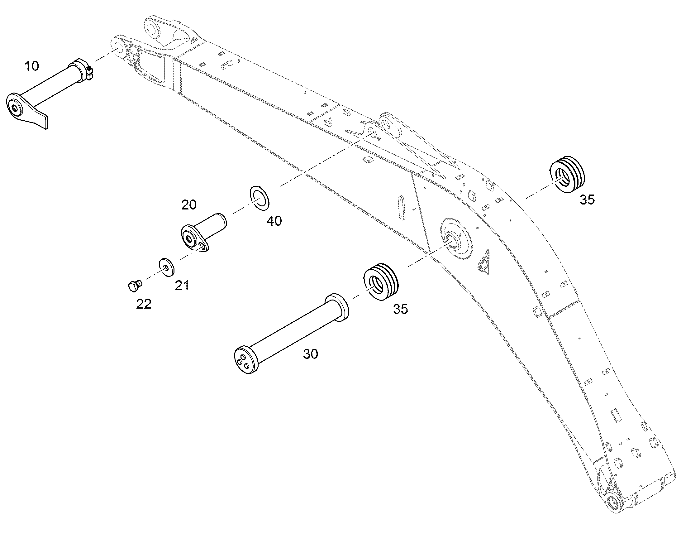 БОЛТ 90X248X213 10859386 LIEBHERR