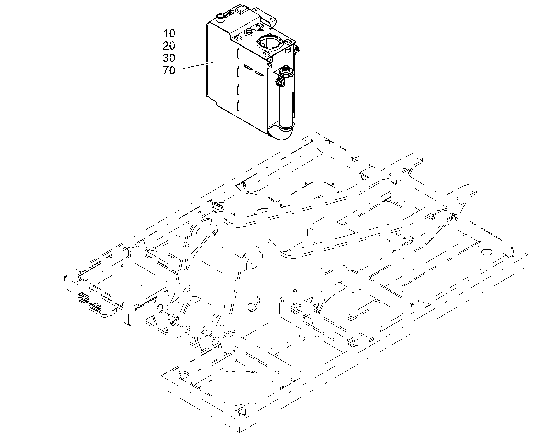 КРЕПЕЖНЫЕ ДЕТАЛИ ГИДРОБАКА 11739732 LIEBHERR