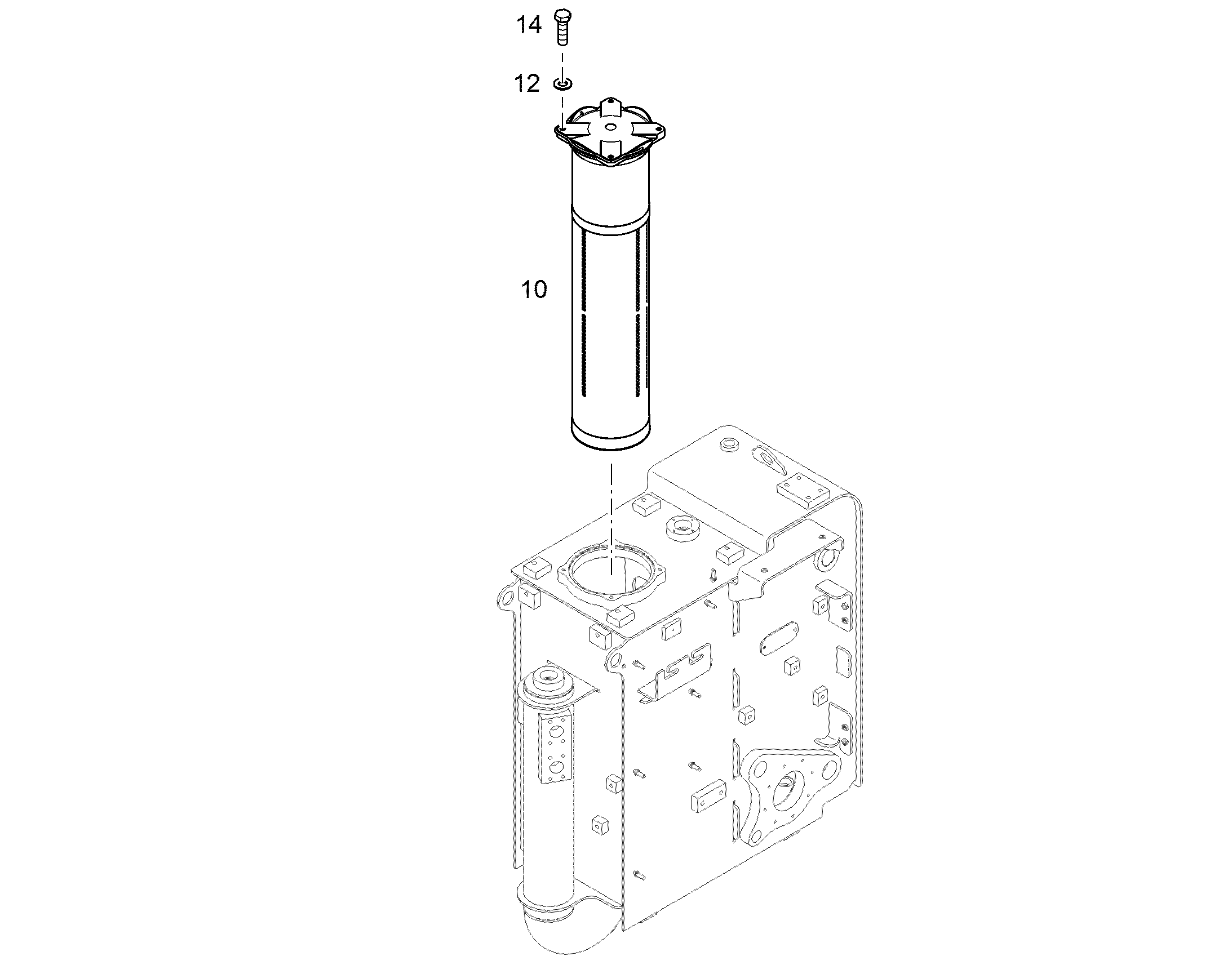 ФИЛЬТР СЛИВНОЙ 10µm 11698602 LIEBHERR