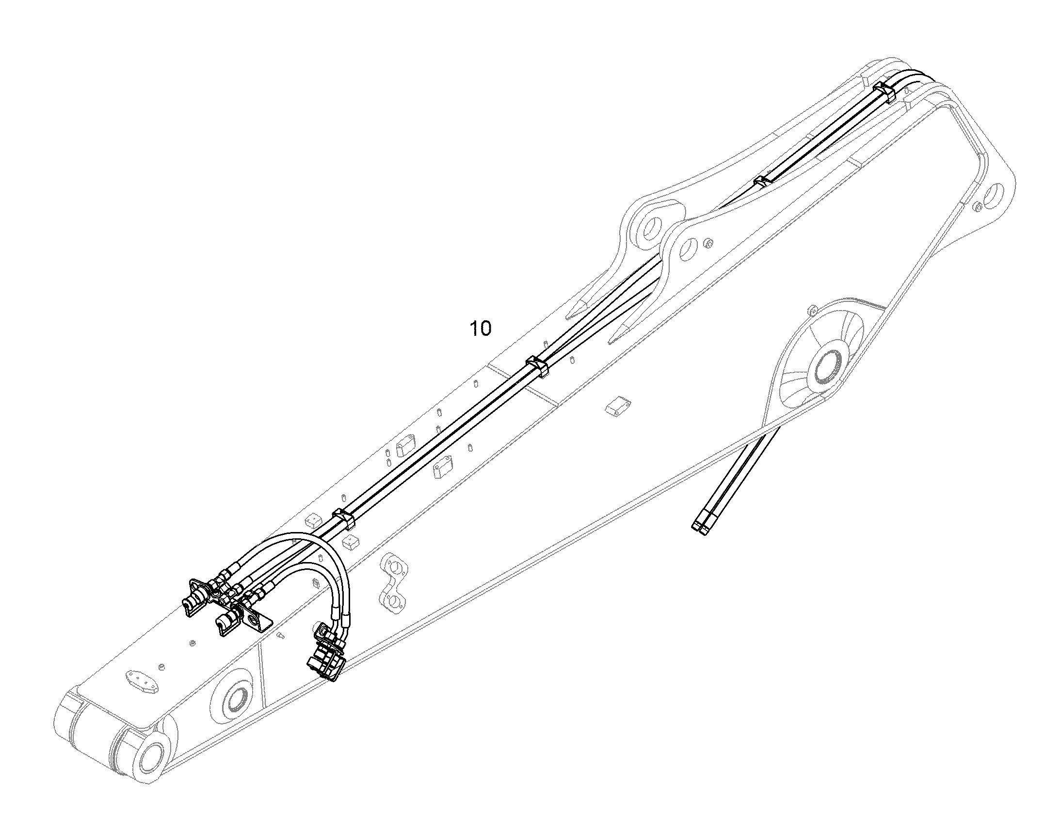 ПРОВОДКА ПРИВОД МЕХ. ПОВОРОТА 11463903 LIEBHERR