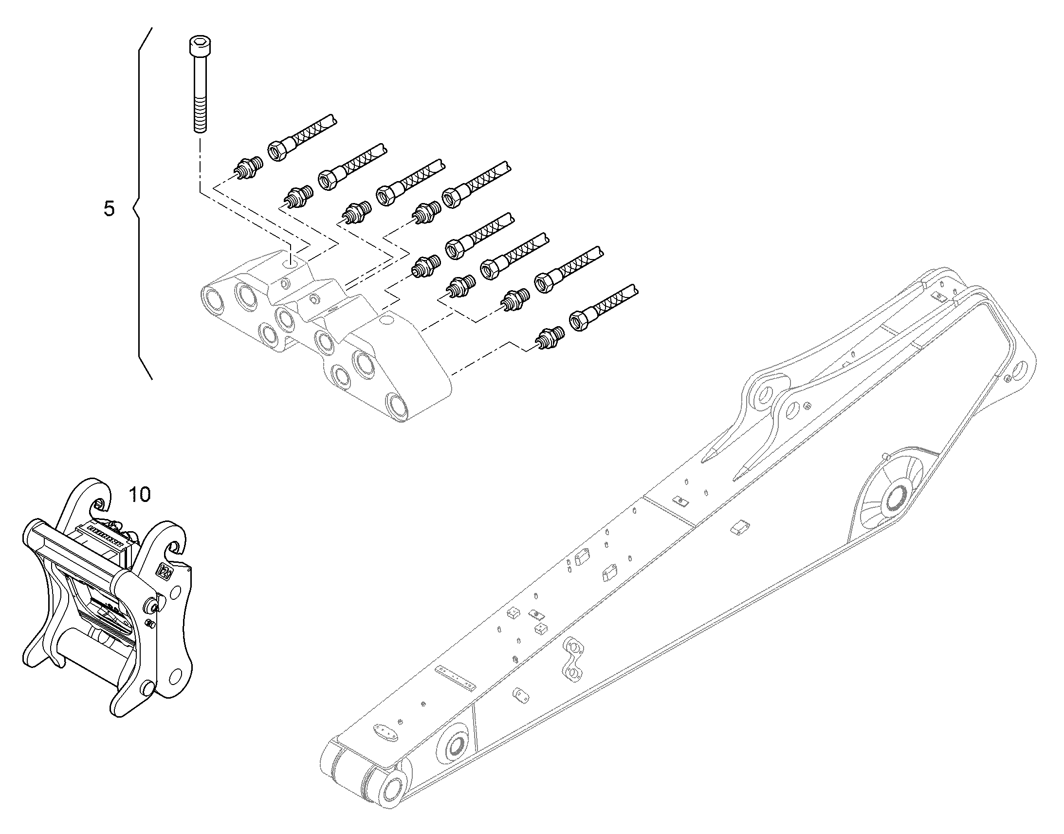 ПРОВОДКА МОНТАЖ AHS 11463911 LIEBHERR