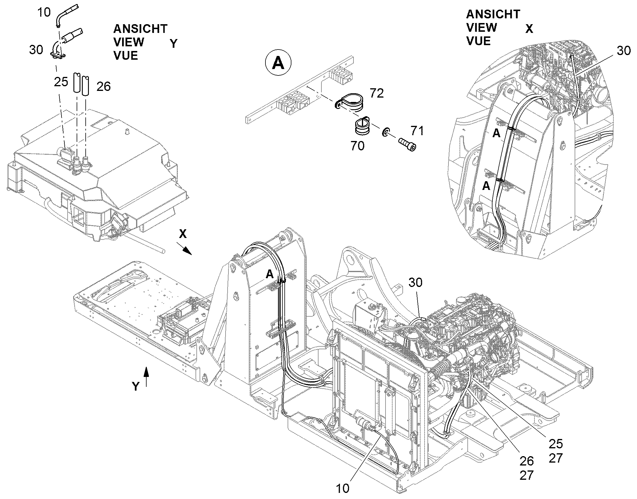 ШЛАНГ 12X7050 11643470 LIEBHERR