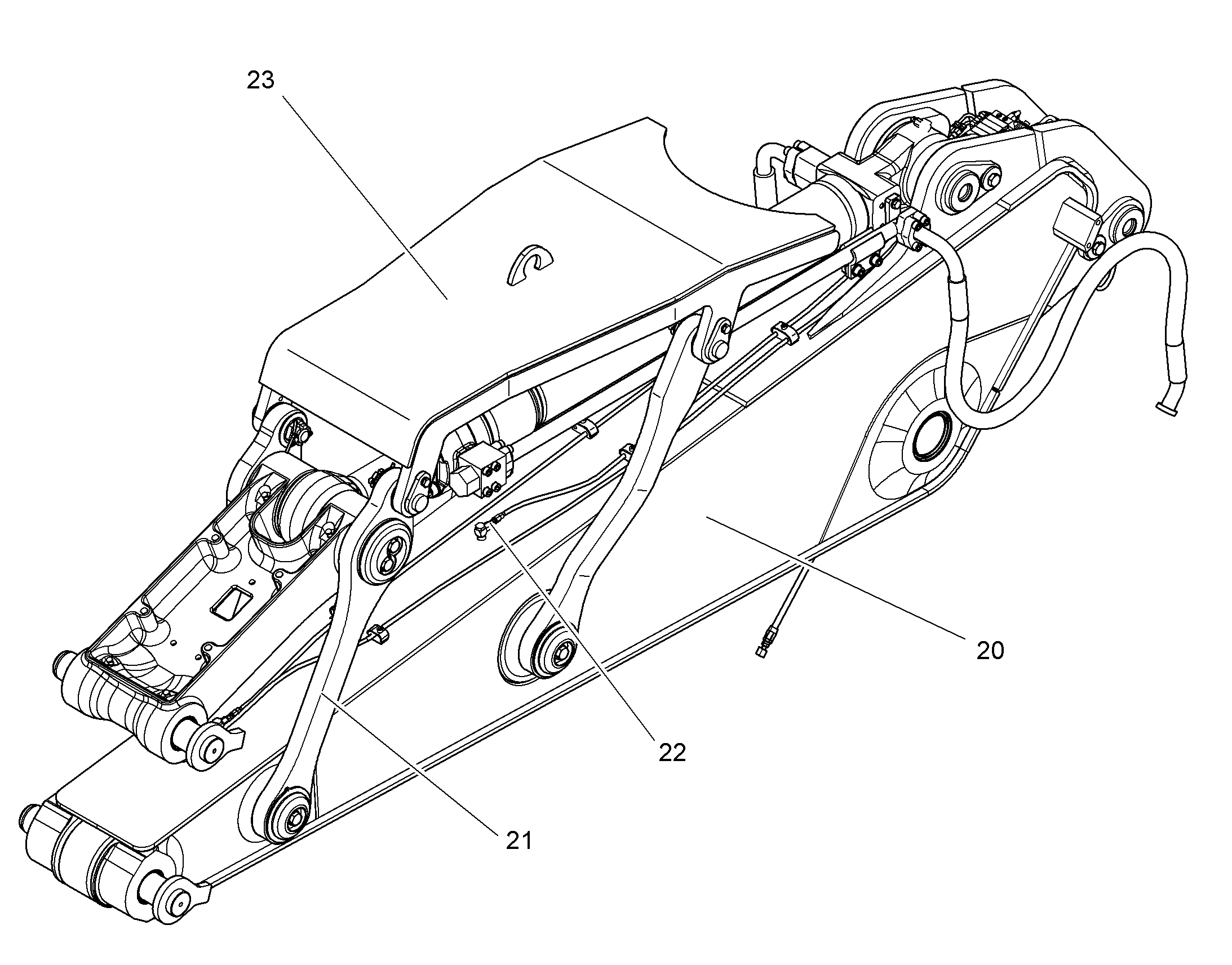 КИНЕМАТИКА ОБРАТНОЙ ЛОПАТЫ R918 11814296 LIEBHERR