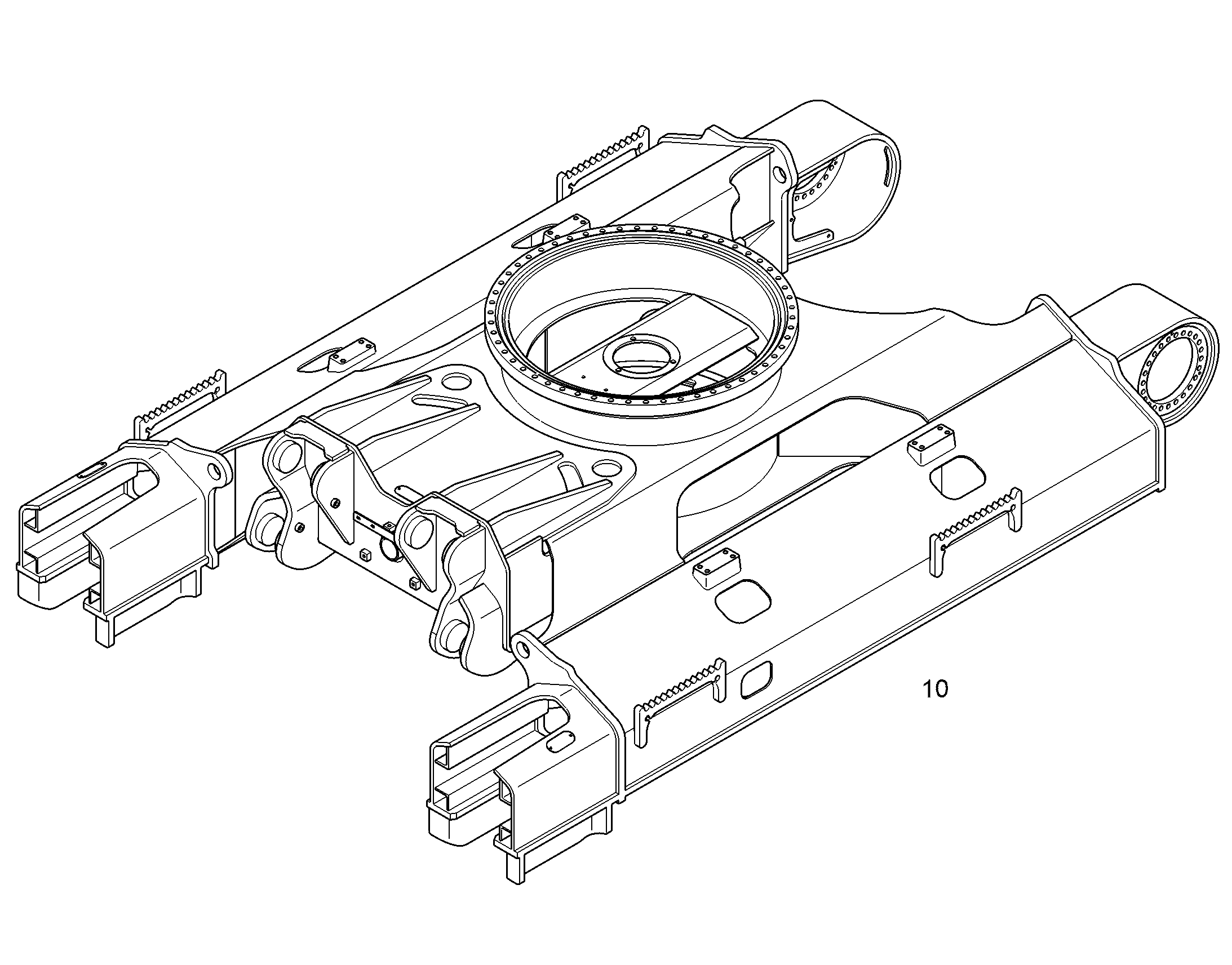 НИЖНЯЯ ТЕЛЕЖКА В СБОРЕ 10858033 LIEBHERR
