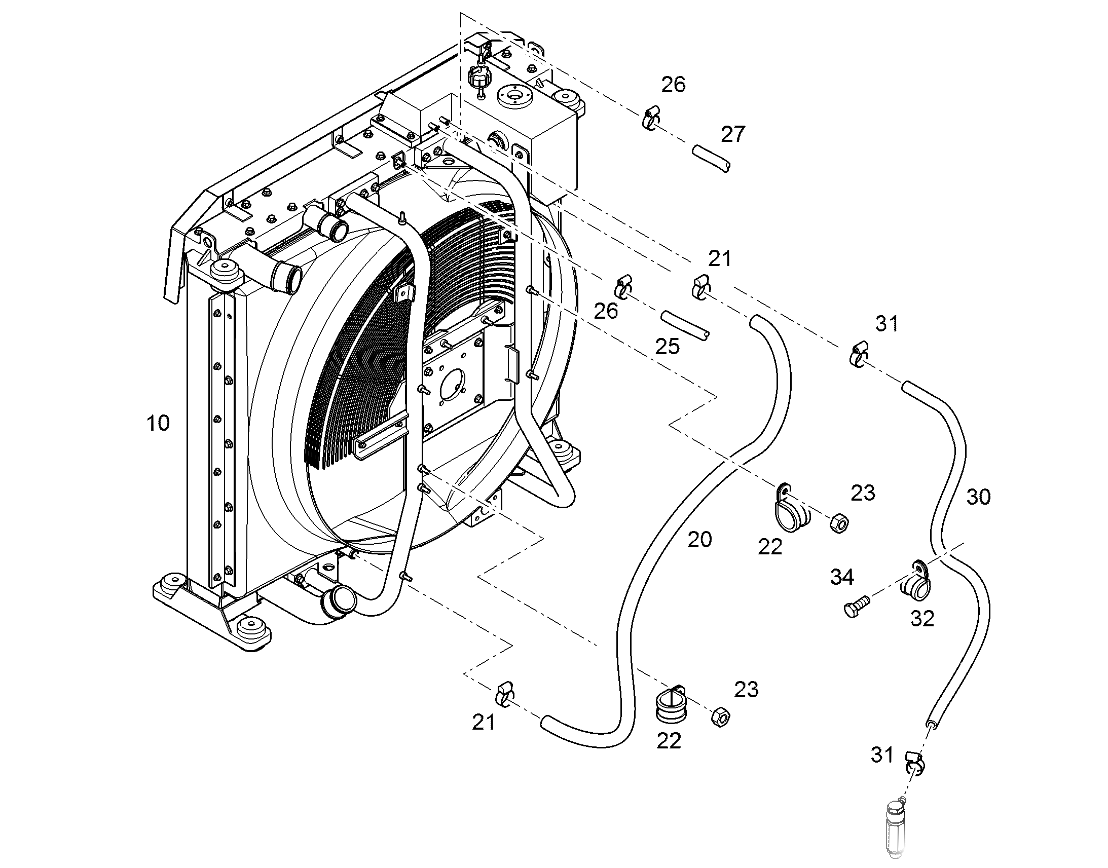 ОХЛАДИТЕЛЬ ПОРШНЯ 11658593 LIEBHERR