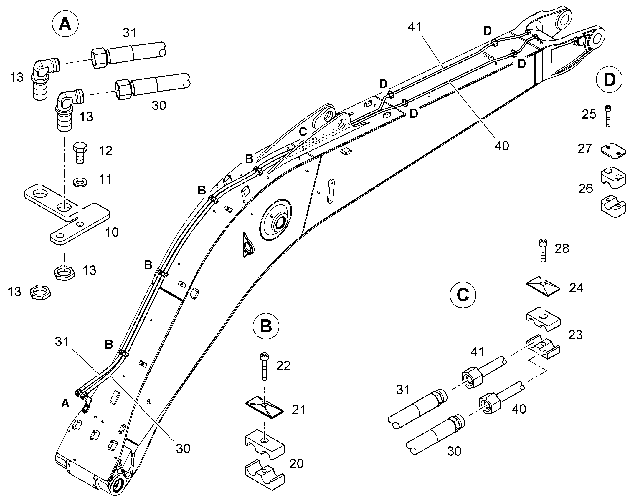 ШЛАНГ 12X3000 11830856 LIEBHERR