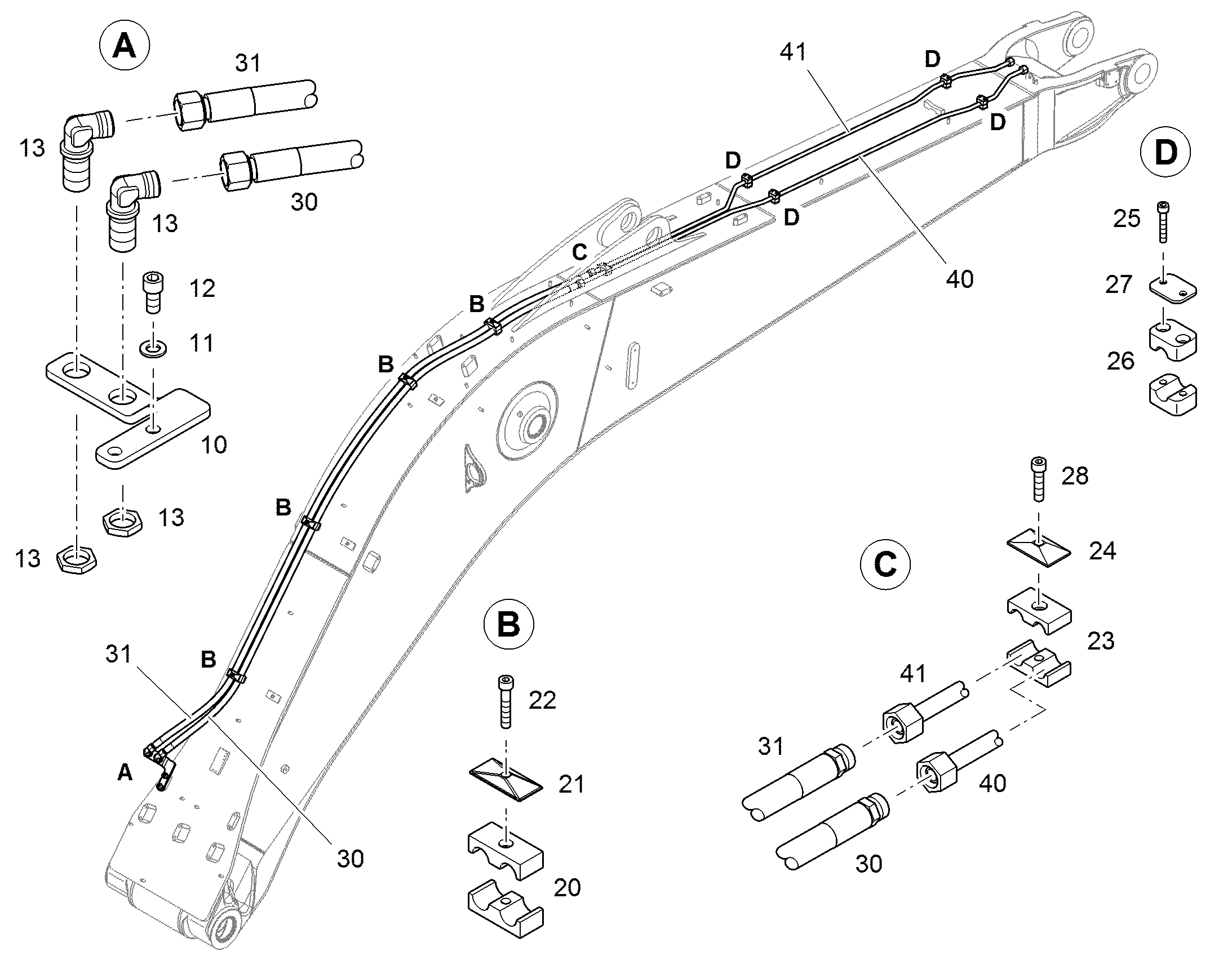 ШЛАНГ 12X3050 11823659 LIEBHERR