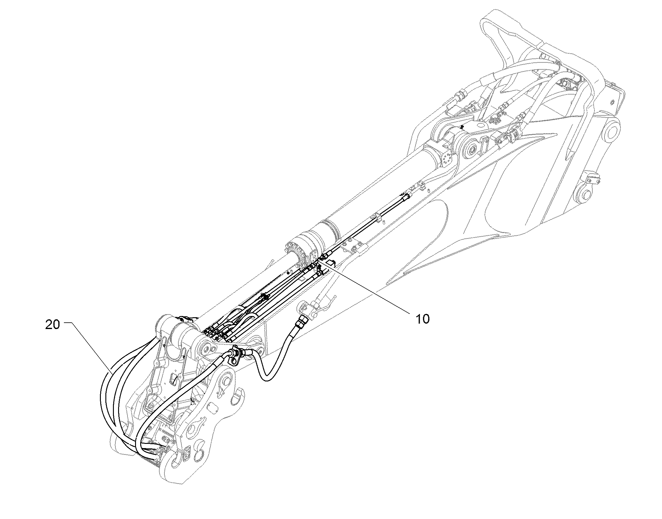 ПРОВОДКА ПРИВОД МЕХ. ПОВОРОТА 11463206 LIEBHERR