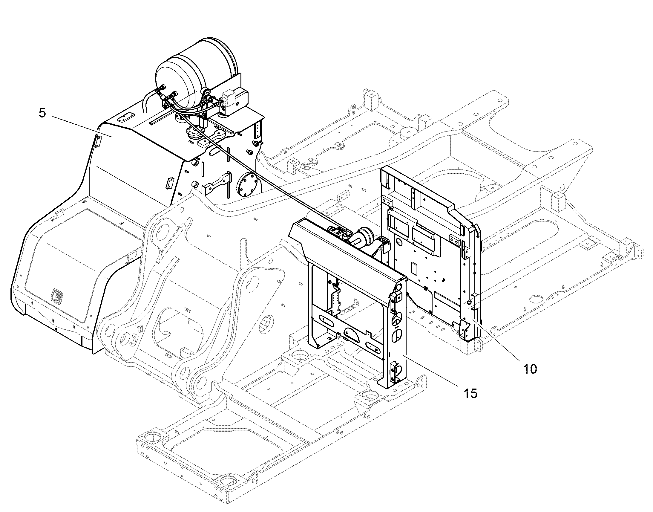 MODIFICATION SUPPORT FRAME 11738606 LIEBHERR