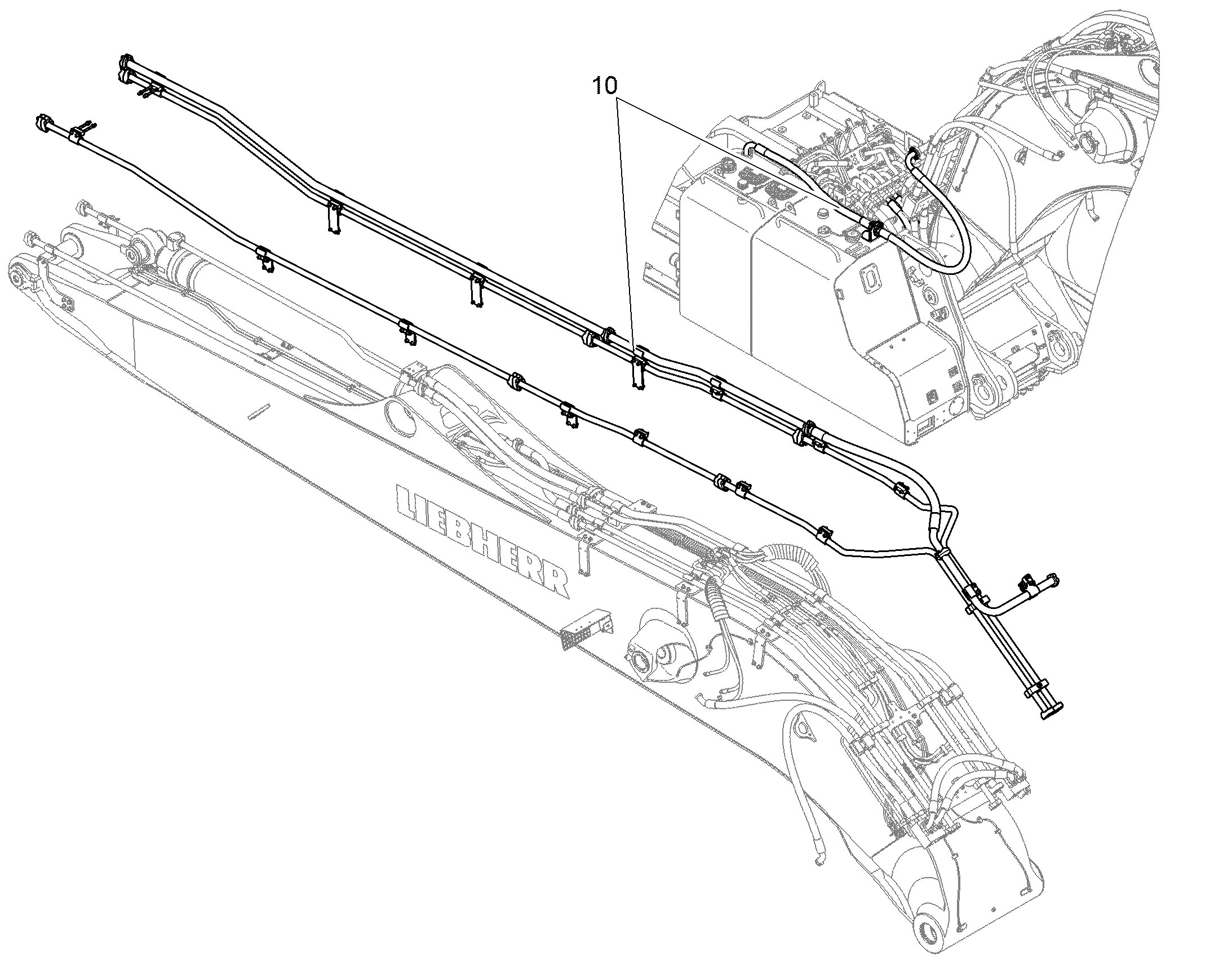 ПРОВОДКА МОНТАЖ AHS 11733899 LIEBHERR
