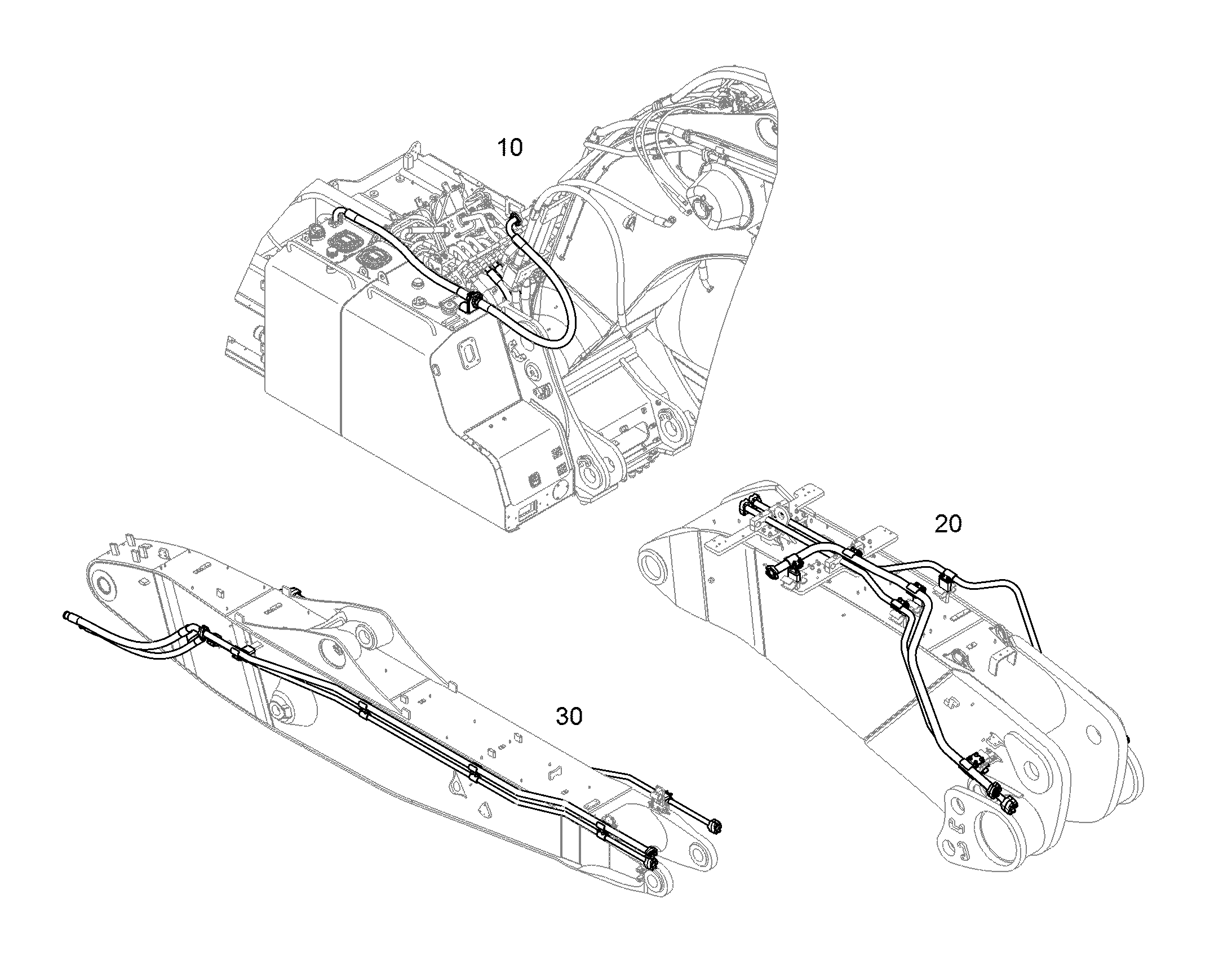 ПРОВОДКА МОНТАЖ AHS 11730520 LIEBHERR