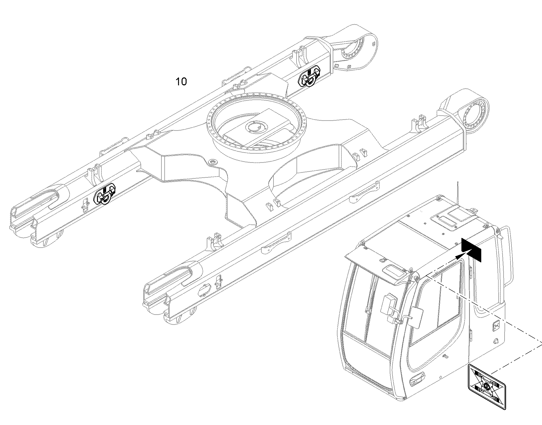 ПРОУШИНЫ КРЕП. ШАССИ 11365803 LIEBHERR