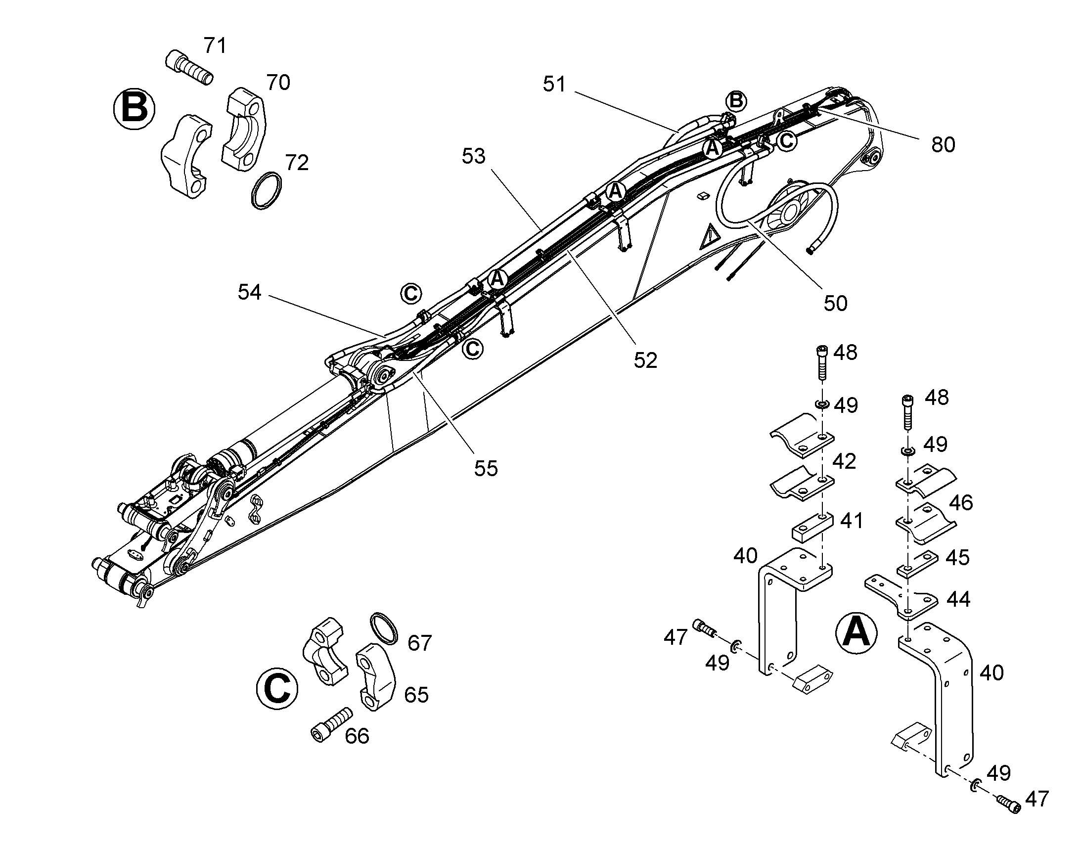 ПРОВОДКА ПРИВОД МЕХ. ПОВОРОТА 11386386 LIEBHERR