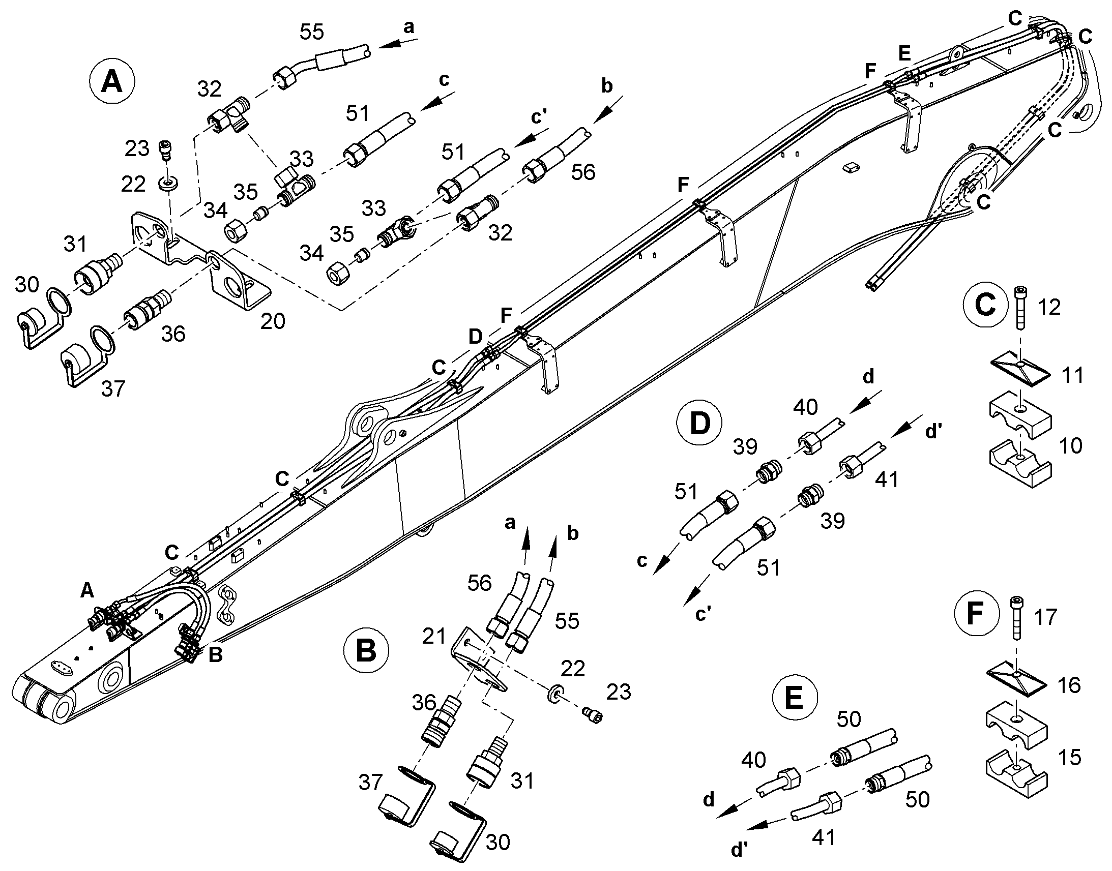 ТРУБА НАПОРНАЯ В СБОРЕ 11386384 LIEBHERR