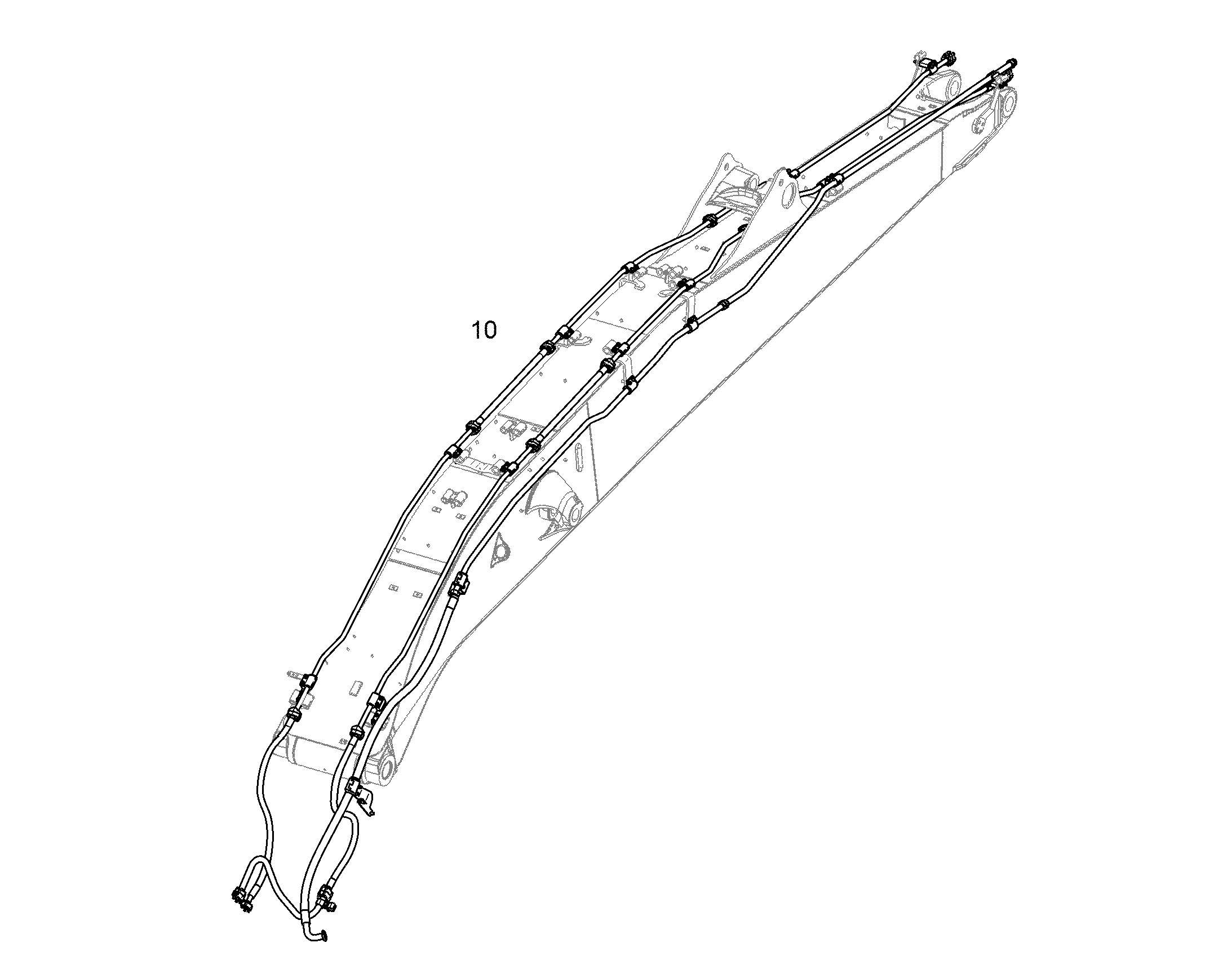 ПРОВОДКА МОНТАЖ AHS 11813555 LIEBHERR