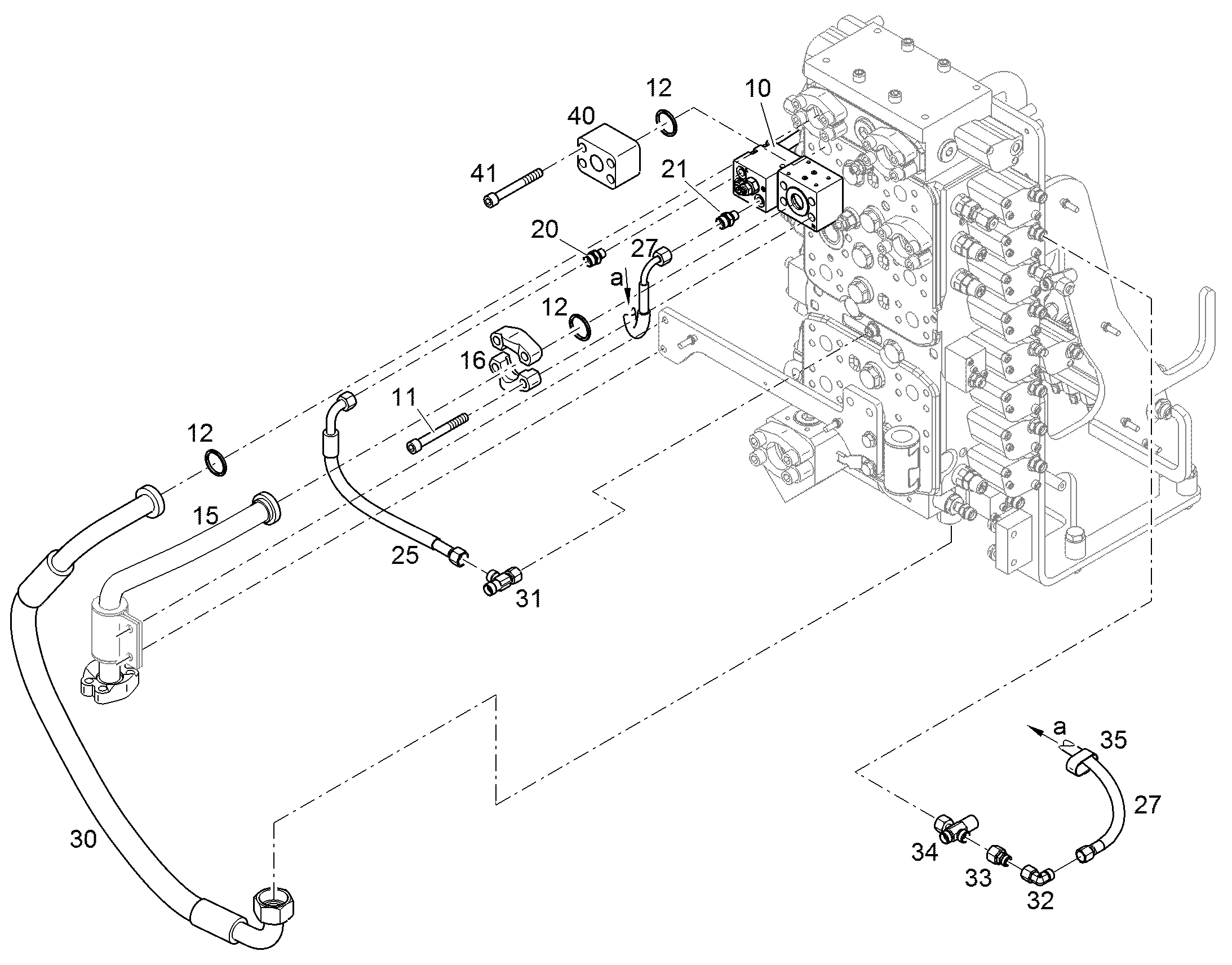 ШЛАНГ 25X1070 11825703 LIEBHERR
