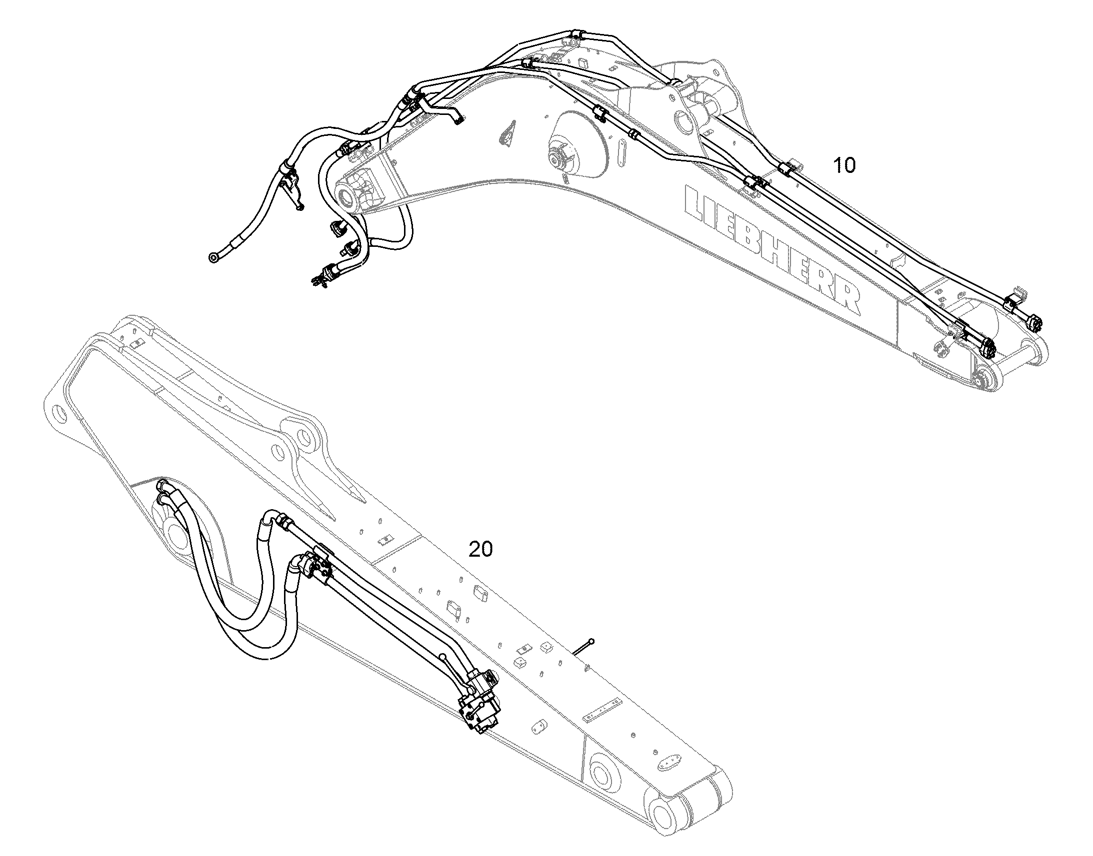 ПРОВОДКА МОНТАЖ AHS 11404221 LIEBHERR