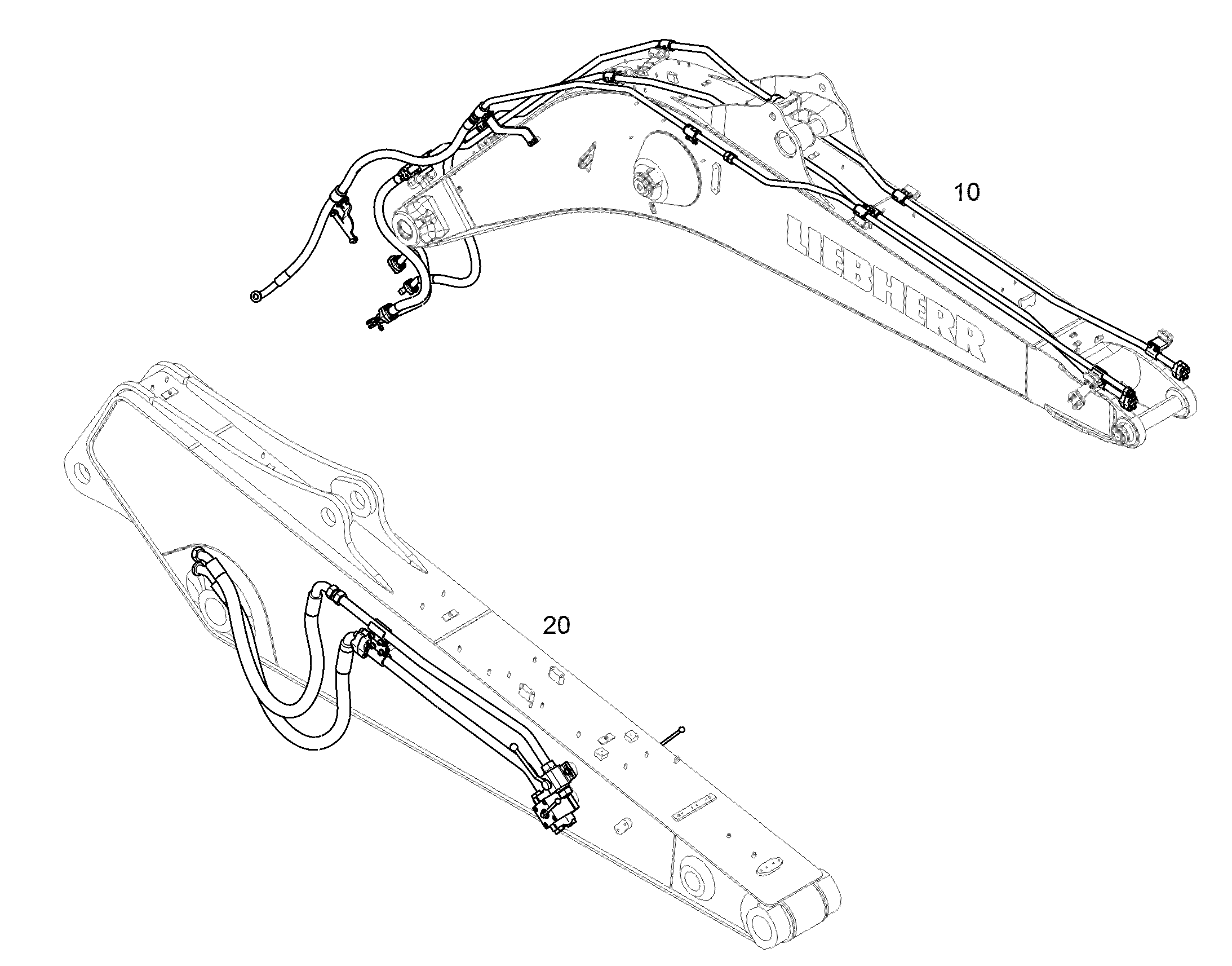 ПРОВОДКА МОНТАЖ AHS 11425814 LIEBHERR
