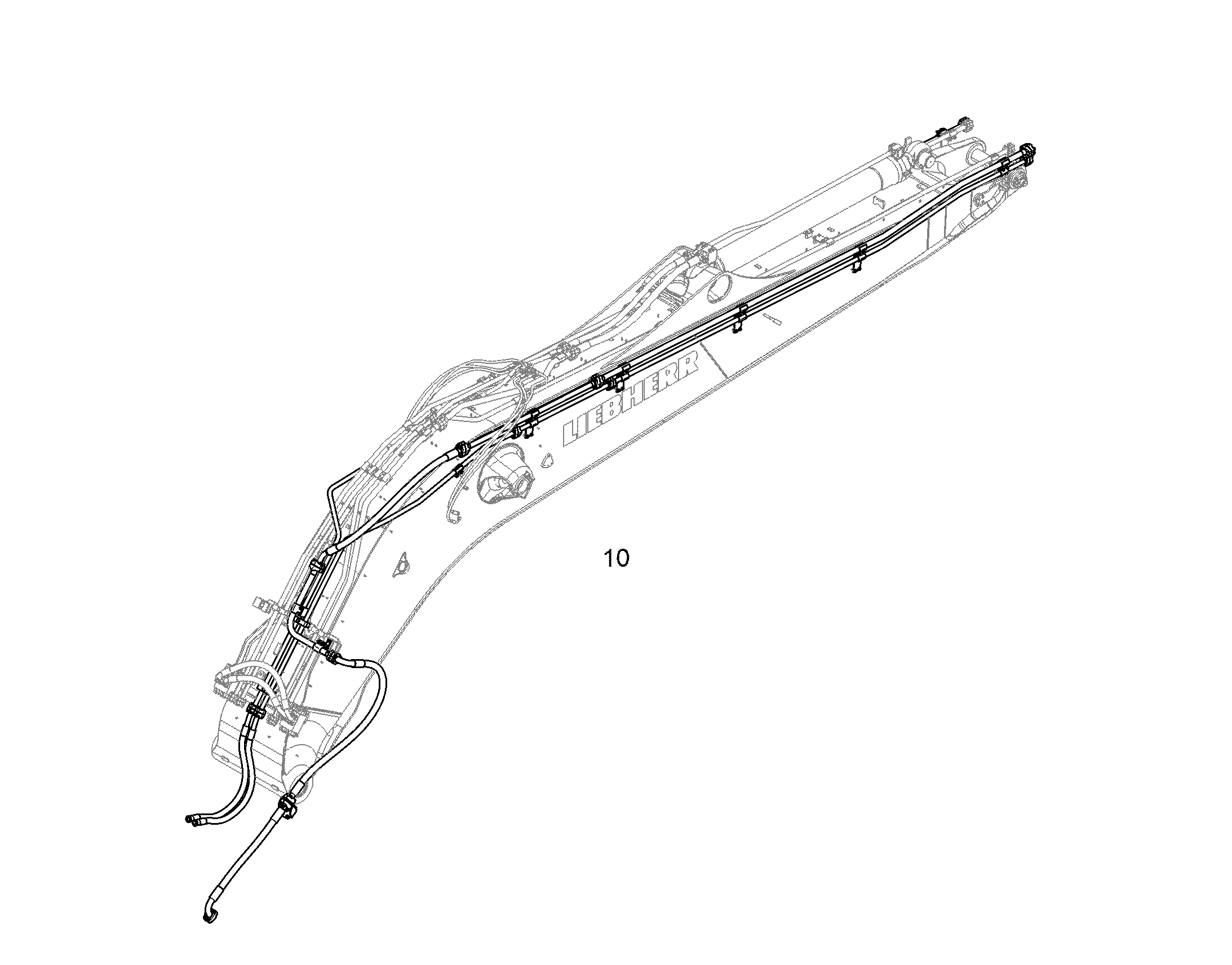 ПРОВОДКА МОНТАЖ AHS 11390646 LIEBHERR
