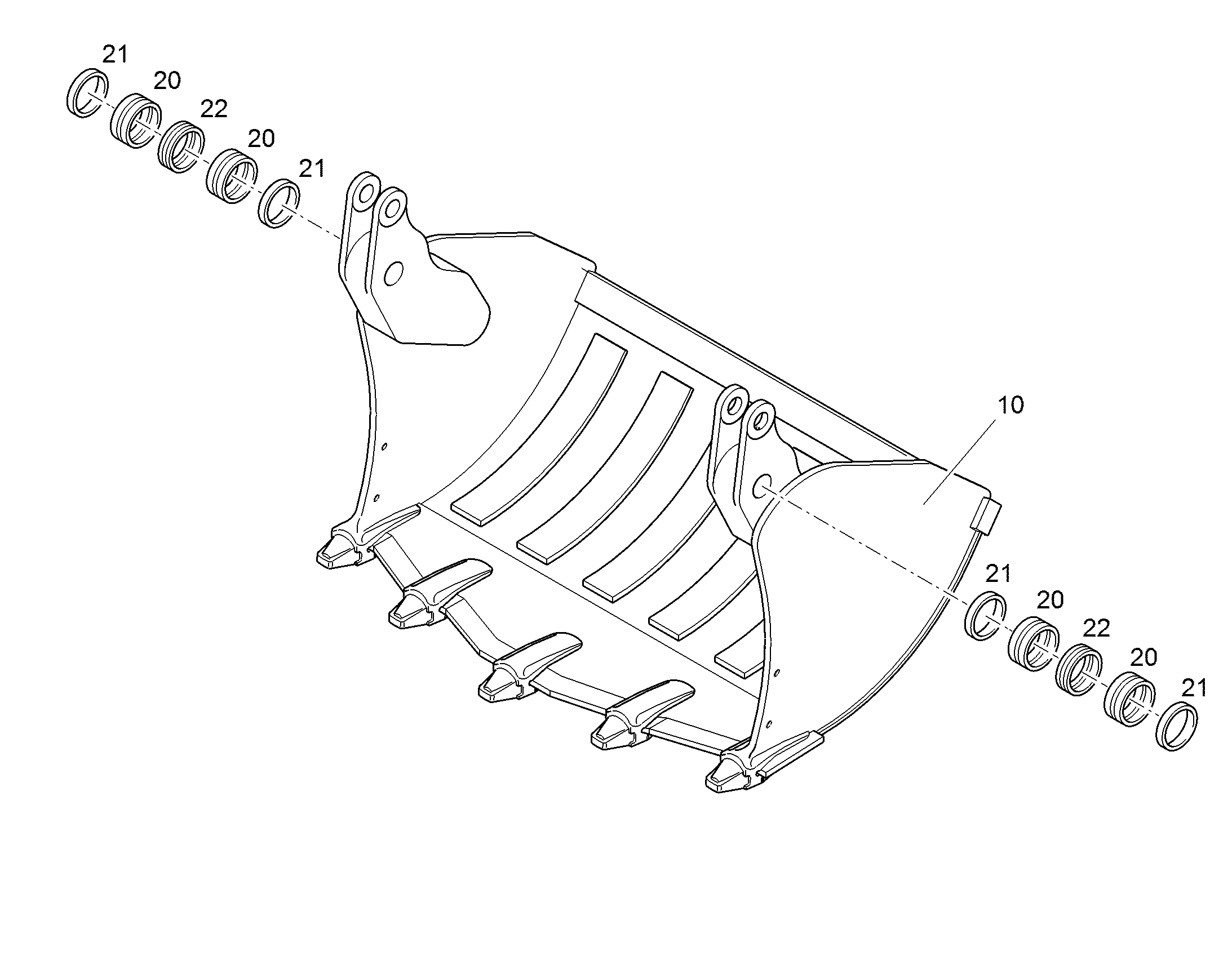 КРЫШКА КОВША 2350MM 3,5M3 11813934 LIEBHERR