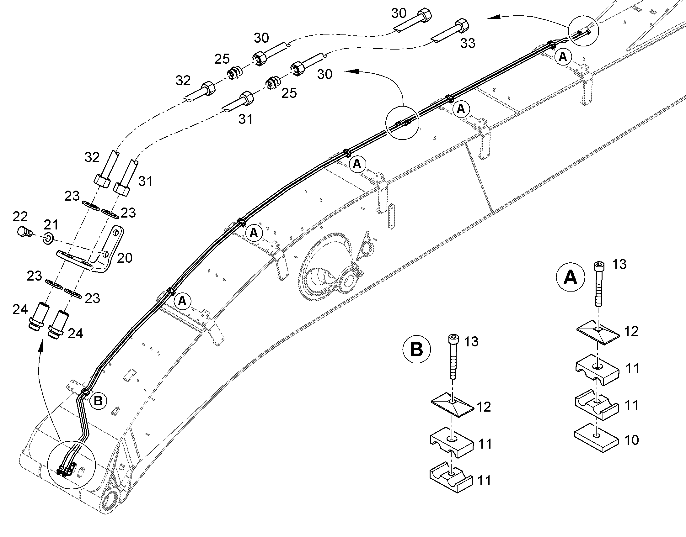 ТРУБА НАПОРНАЯ В СБОРЕ 15X1,5 11386906 LIEBHERR