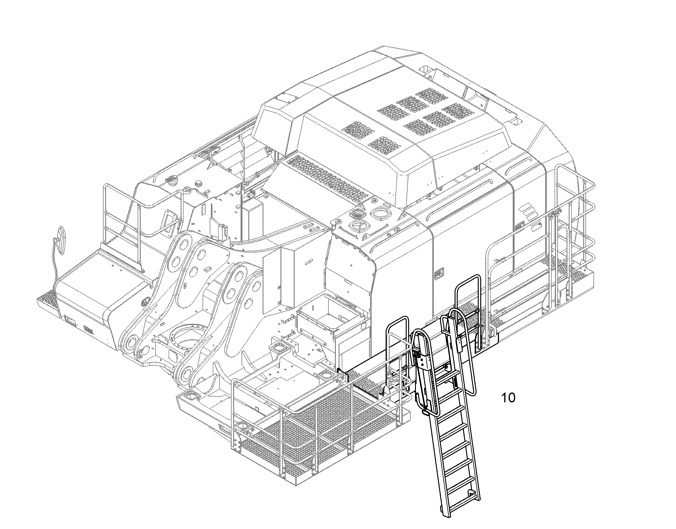 ЛЕСТНИЦА ПОДНИМАЕМАЯ 11383866 LIEBHERR