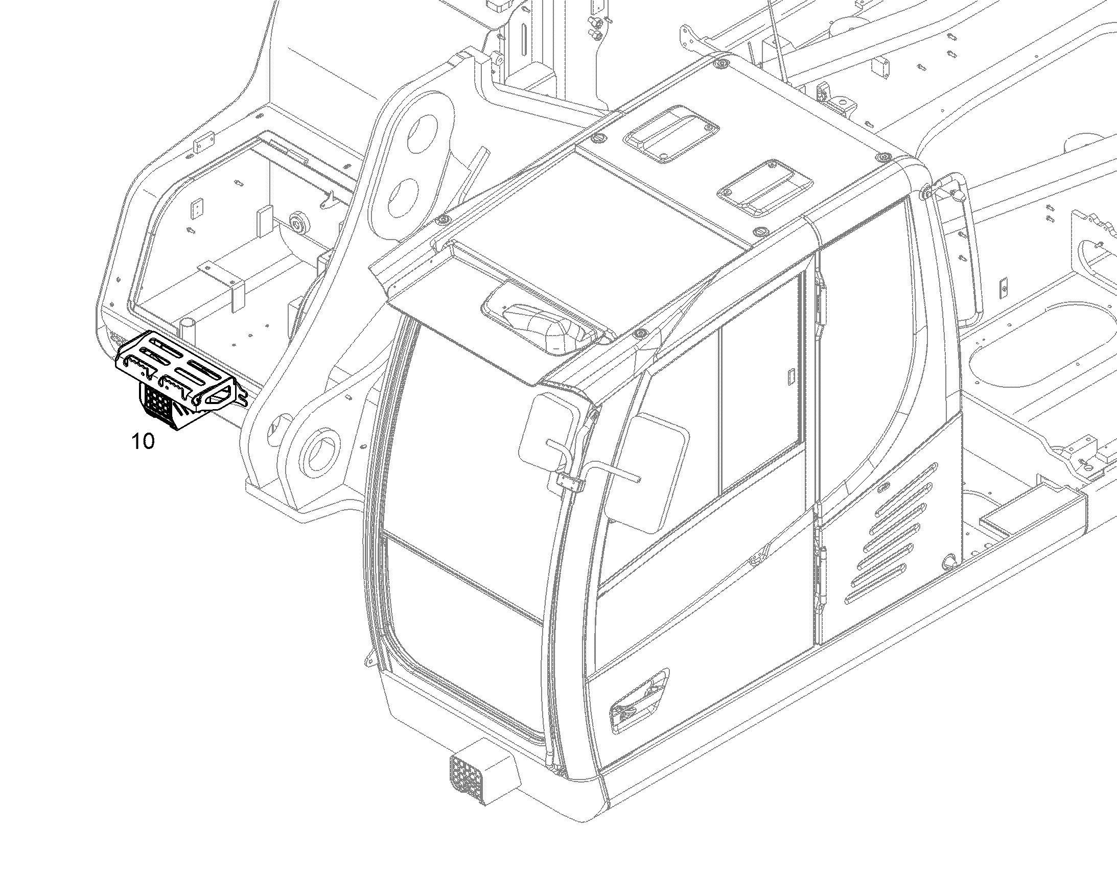 ПРОЖЕКТОР ДОП. НА БАКЕ 11464644 LIEBHERR