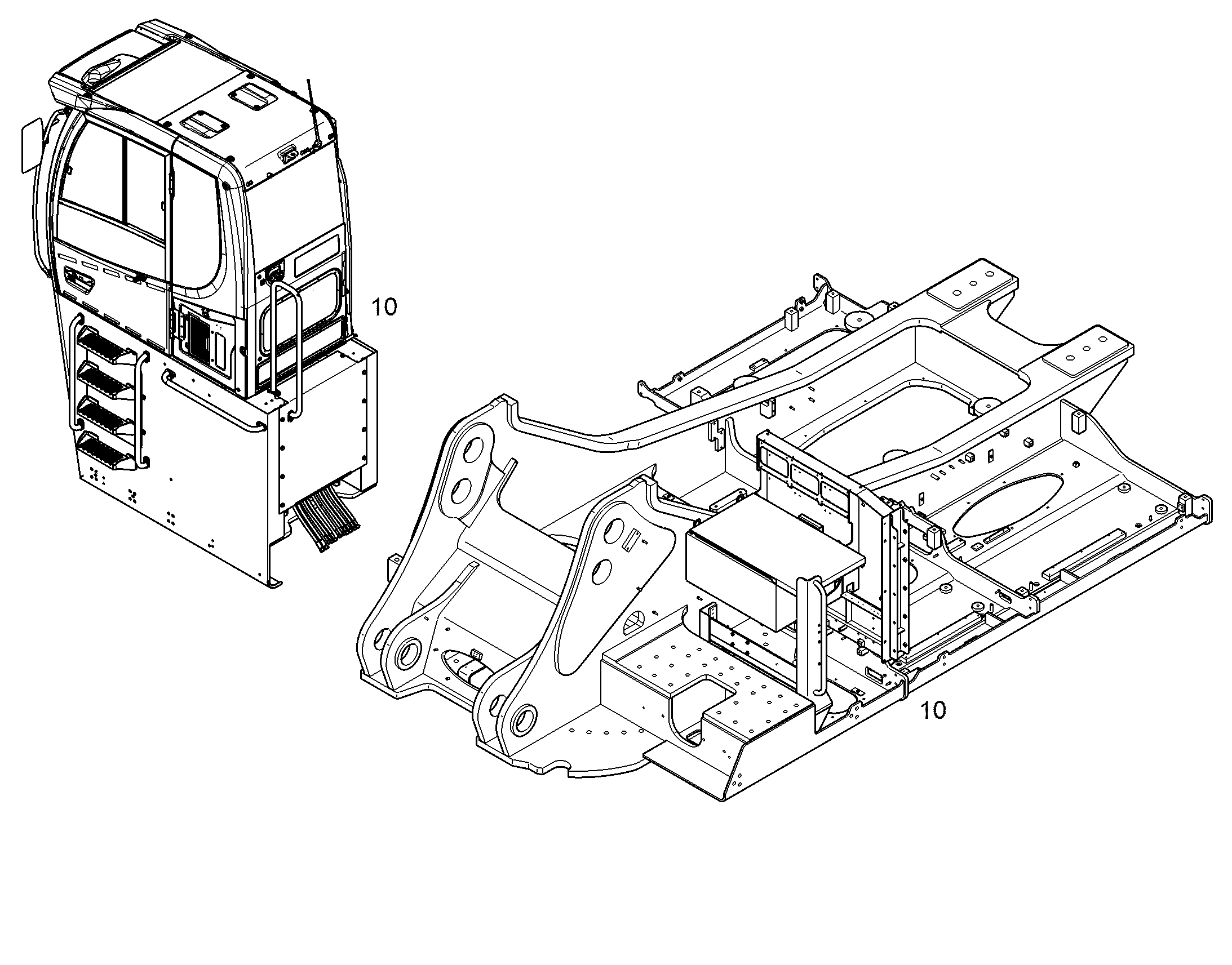 ВОЗВЫШЕНИЕ КАБИНЫ 1200MM 10847225 LIEBHERR