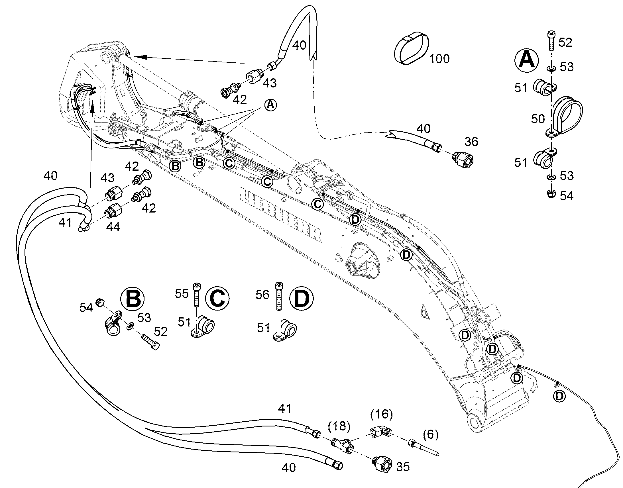 ШЛАНГ 10X2400 11658149 LIEBHERR
