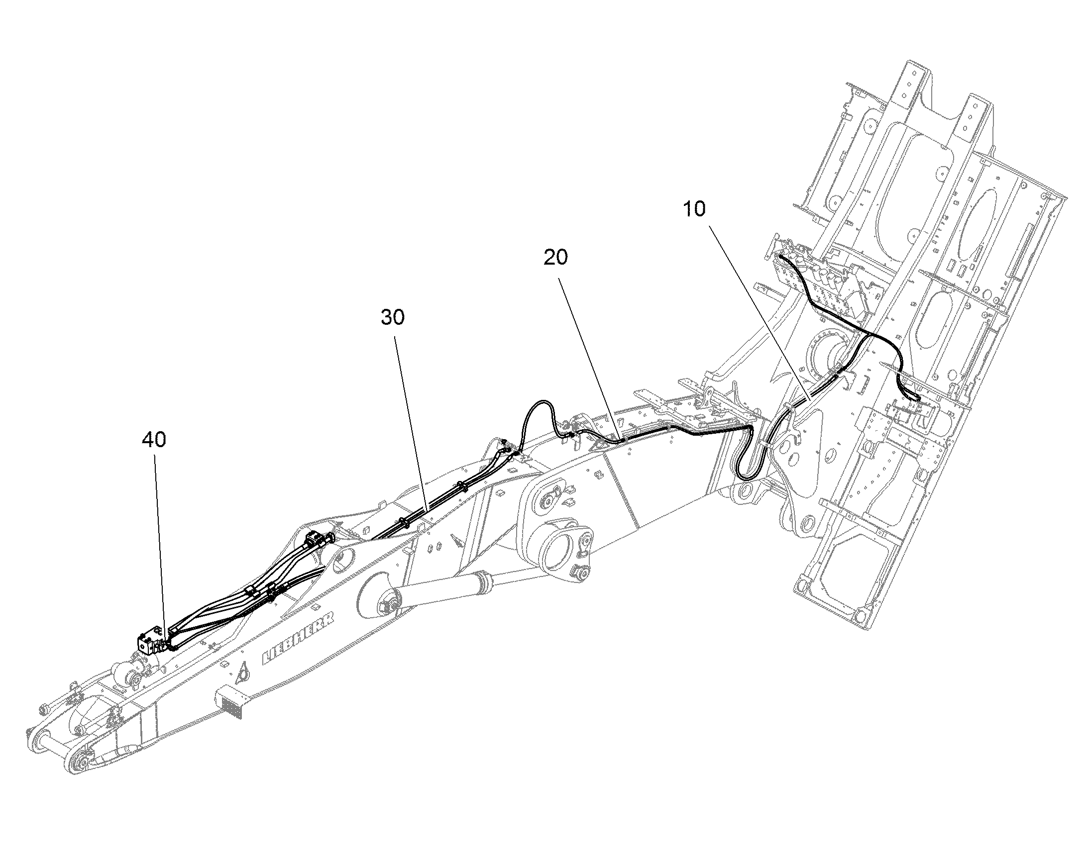 ЗАЩ.ТРУБЫ ЦИЛ.РУК. 11730641 LIEBHERR
