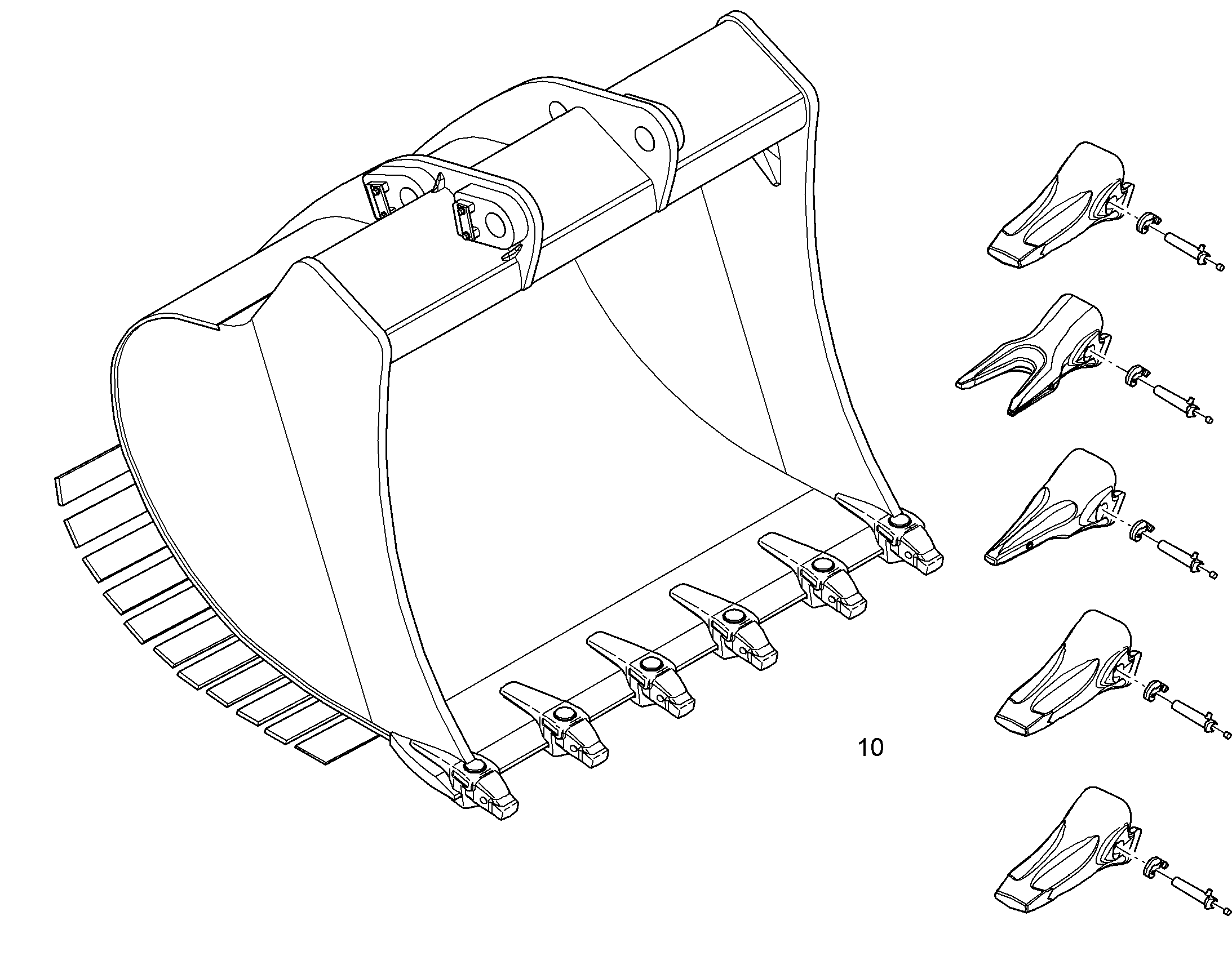 ЛОПАТА ОБРАТНАЯ 11814134 LIEBHERR