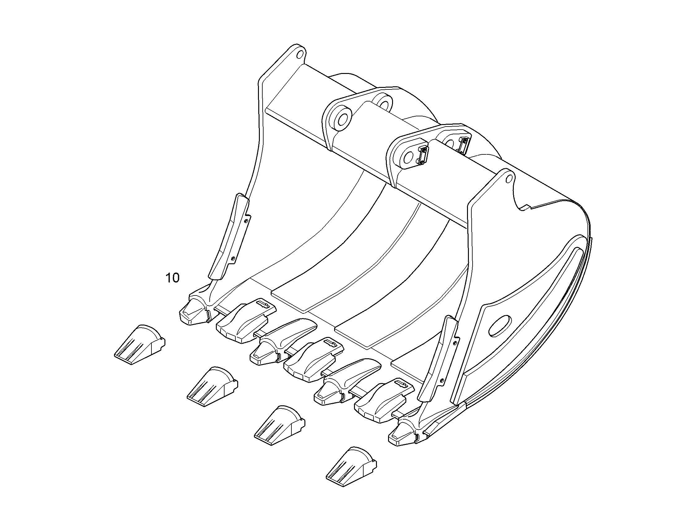 ЛОПАТА ОБРАТНАЯ HDV 11463371 LIEBHERR