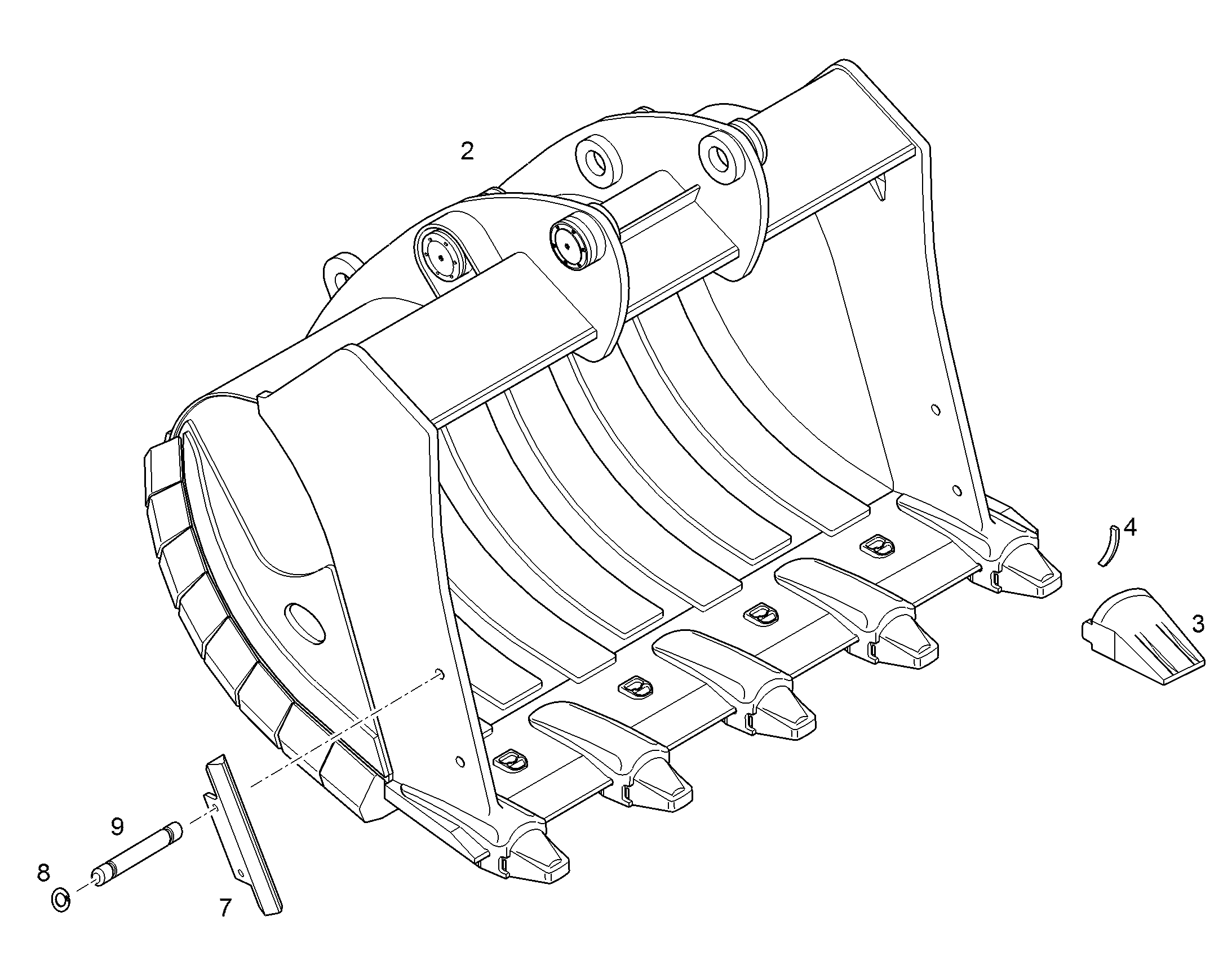 ЛОПАТА ОБРАТНАЯ HDV 10391546 LIEBHERR