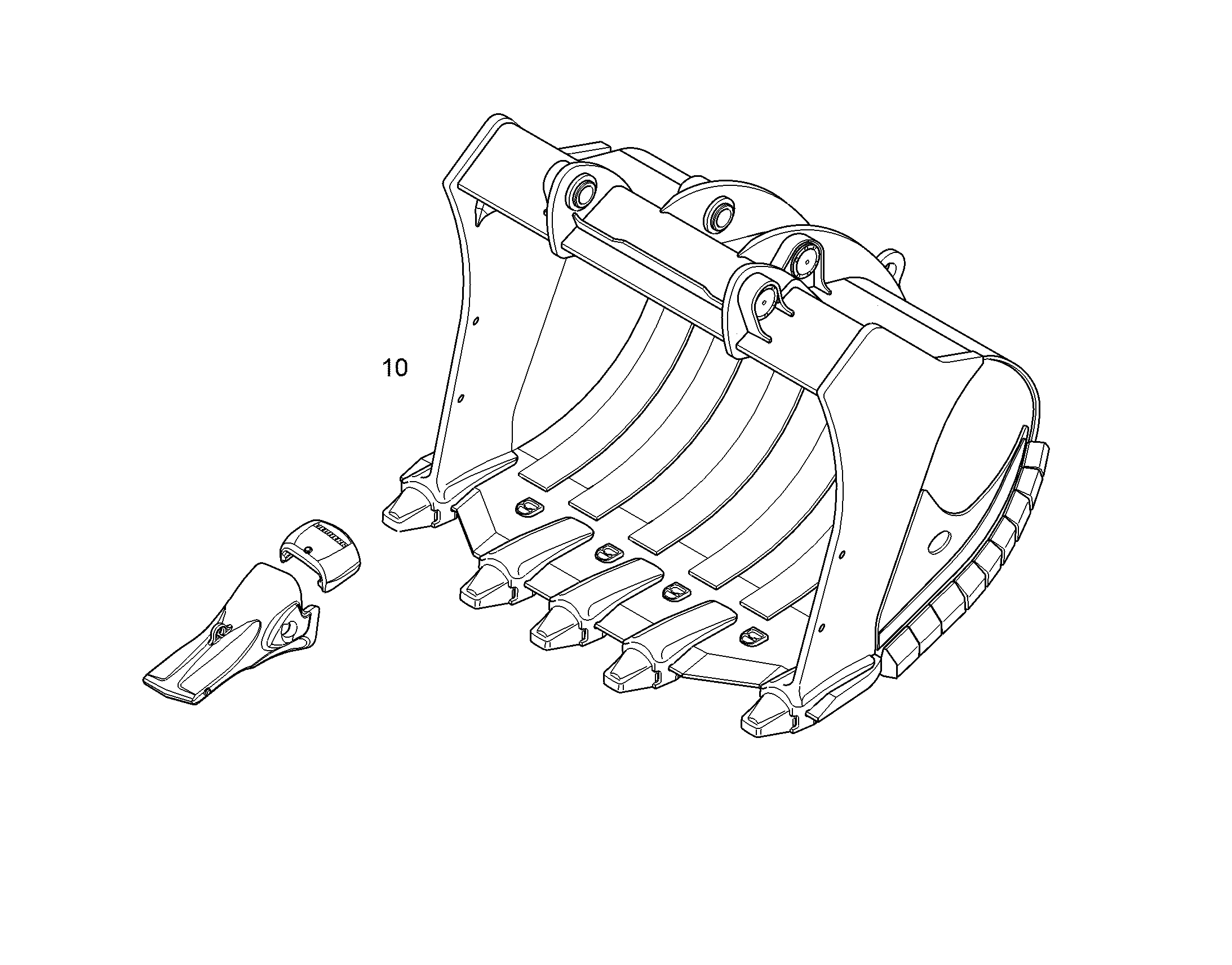 ЛОПАТА ОБРАТНАЯ HDV 11817239 LIEBHERR